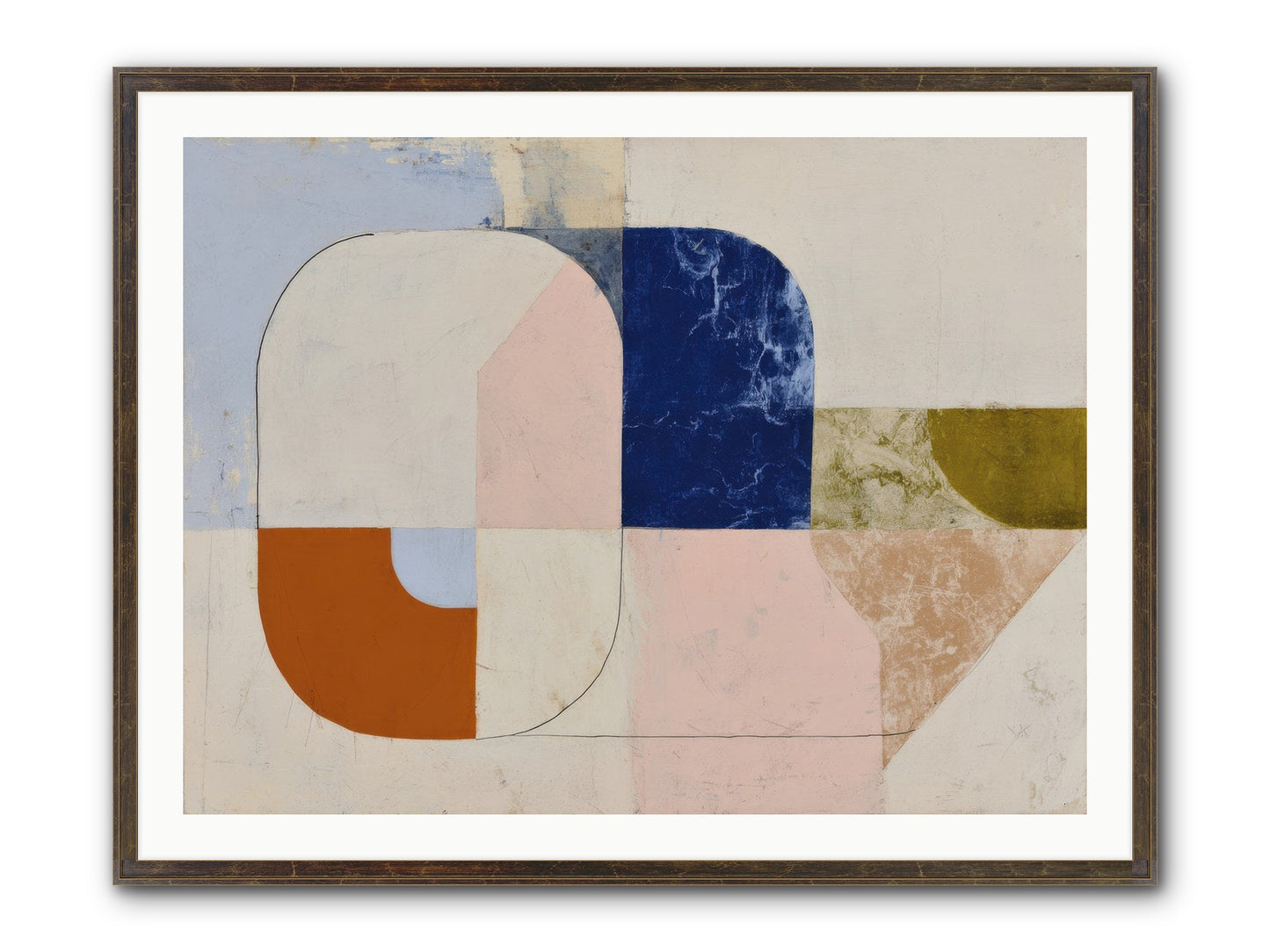Halbrook Ridge Framed Print - Slimwoods Black/Gold 40x30