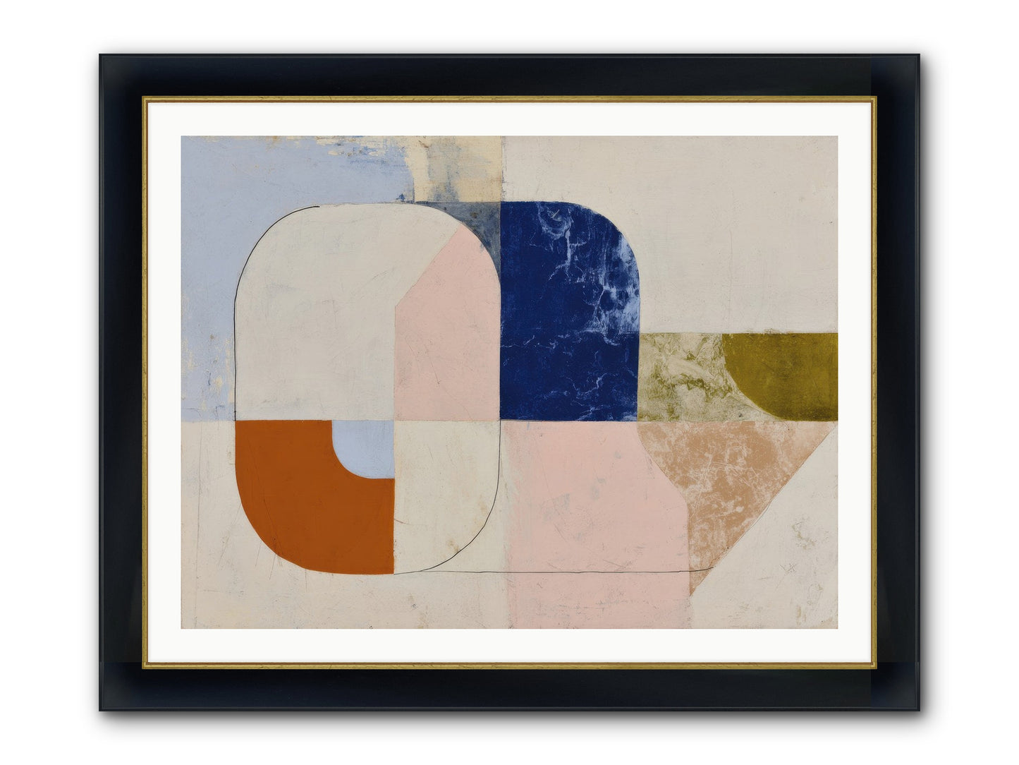 Halbrook Ridge Framed Print - Wide Black w/Gold 40x30