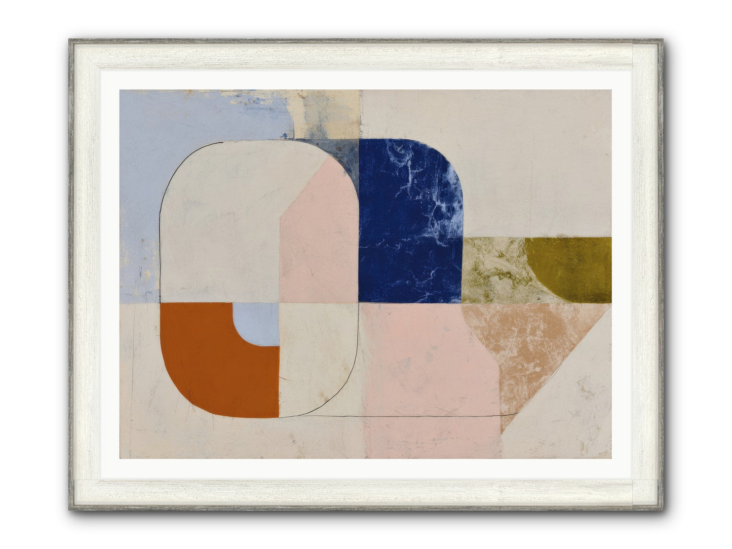 Halbrook Ridge Framed Print - Driftwood White 48x36