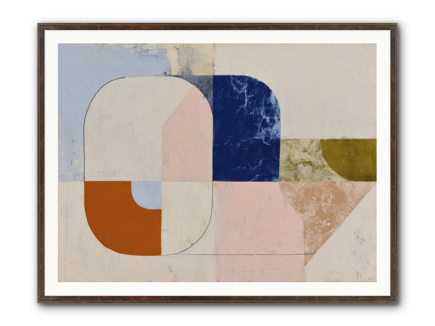 Halbrook Ridge Framed Print - Slimwoods Black/Gold 48x36