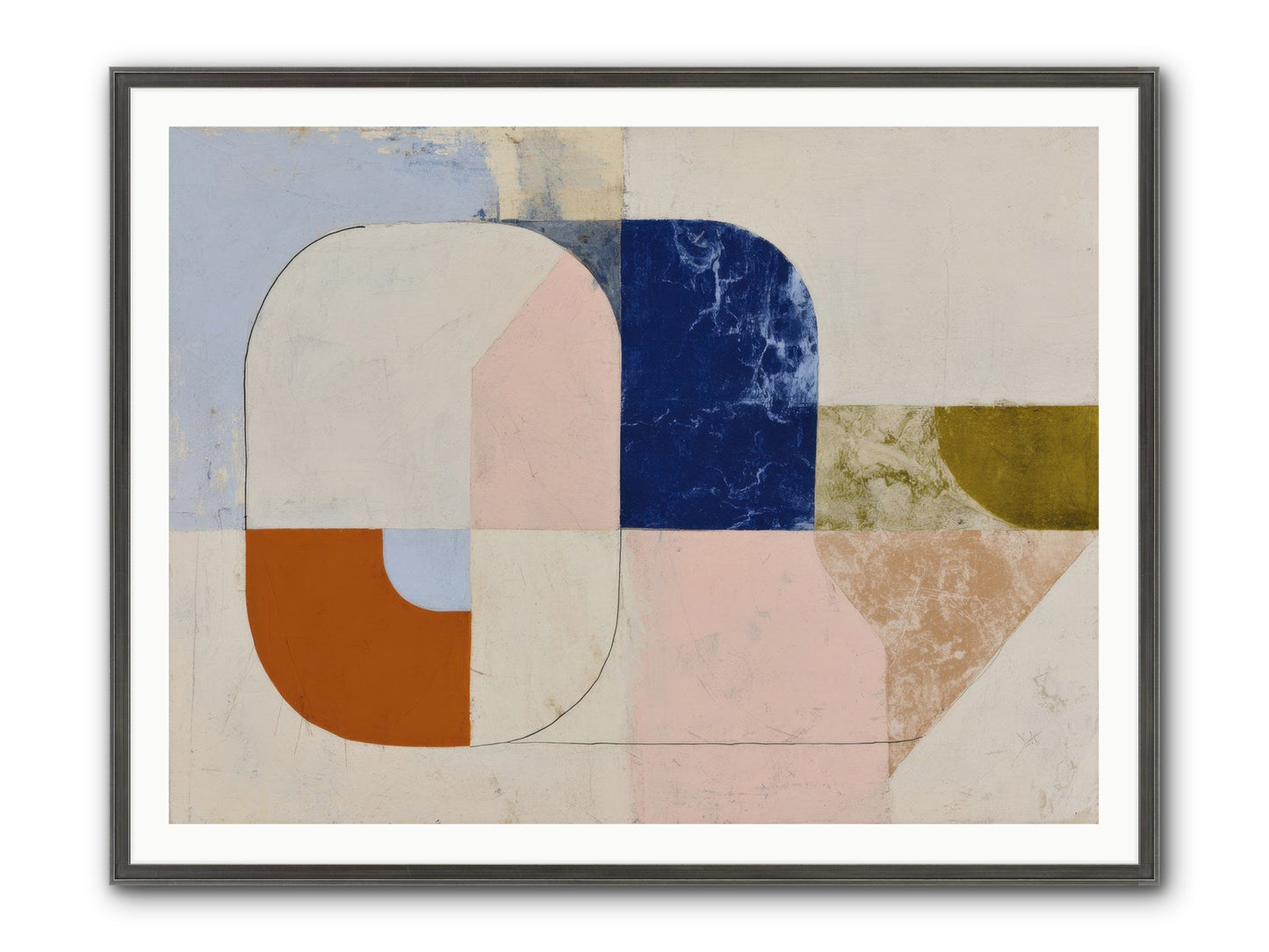 Halbrook Ridge Framed Print - Slimwoods Black/Silver 48x36
