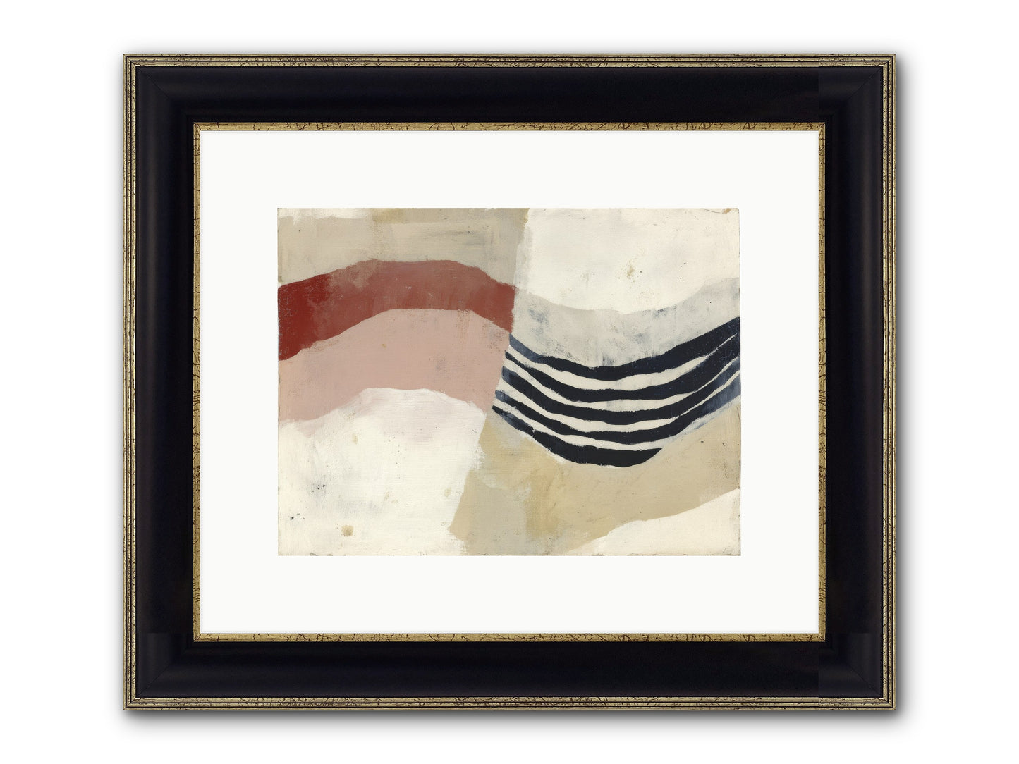 Haloed Framed Print - Black & Gold 12x9