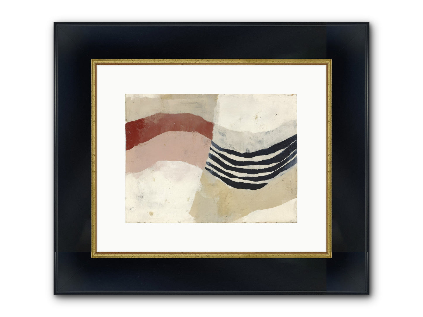 Haloed Framed Print - Wide Black w/Gold 12x9