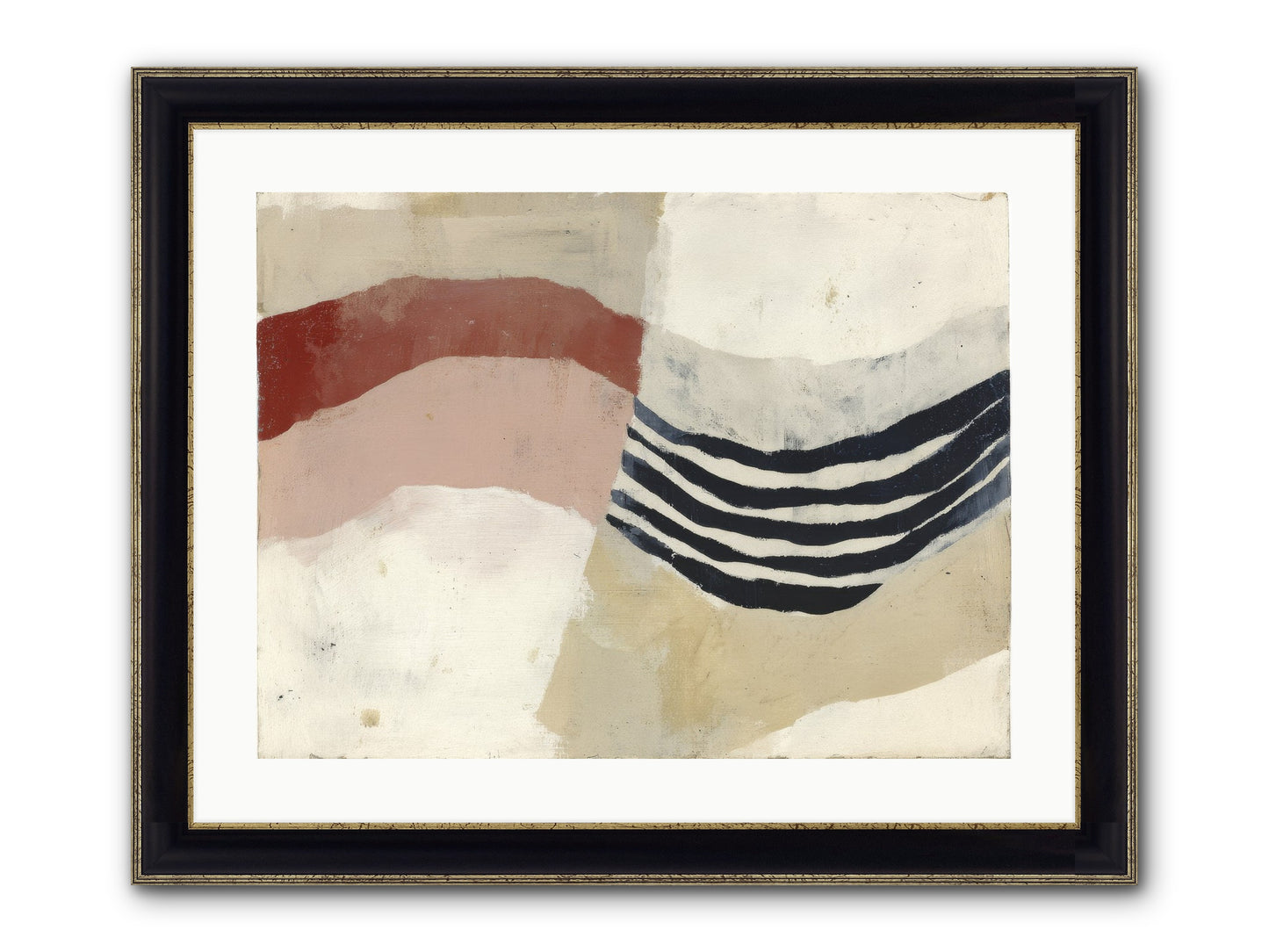 Haloed Framed Print - Black & Gold 24x18