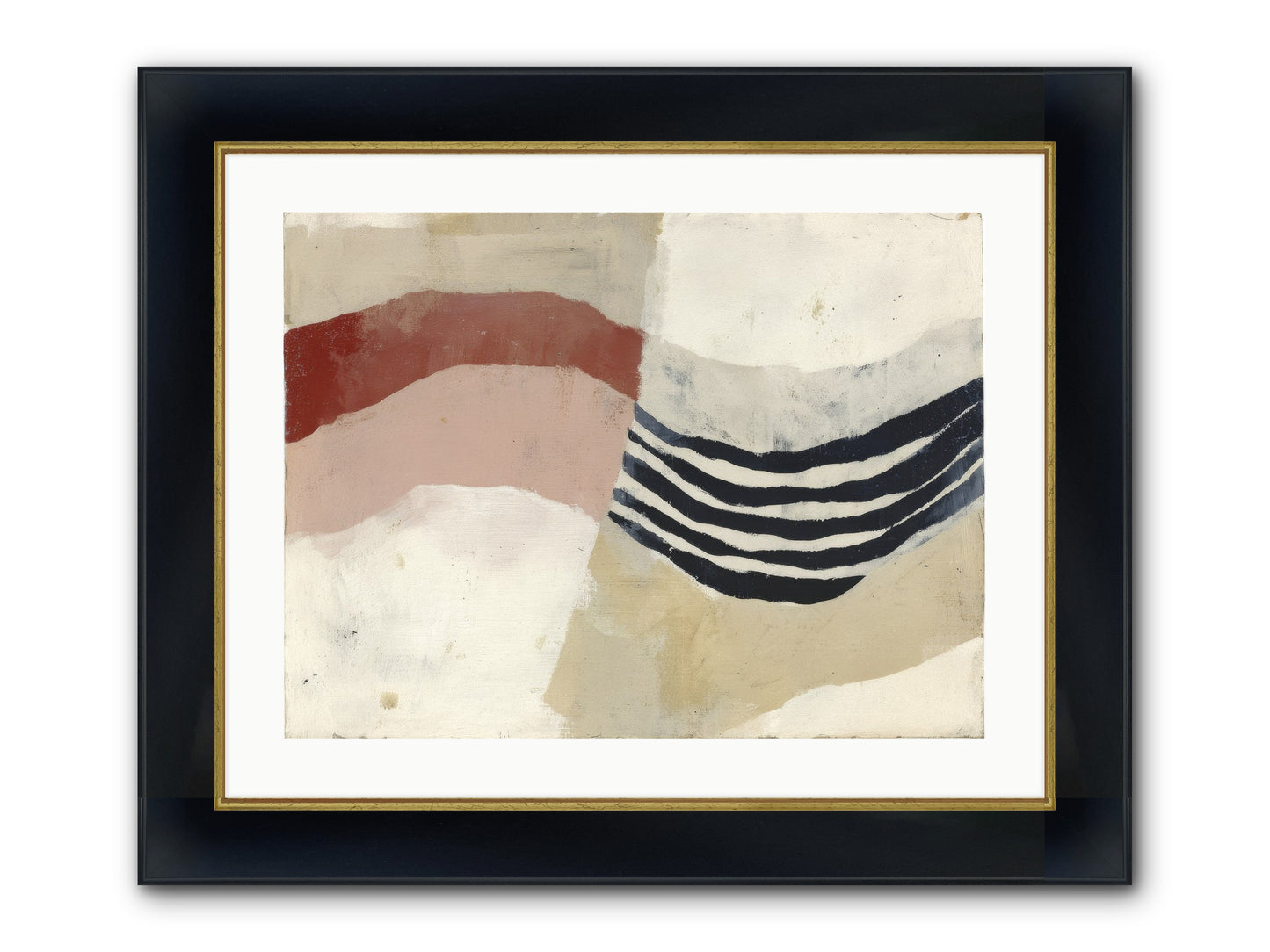 Haloed Framed Print - Wide Black w/Gold 24x18