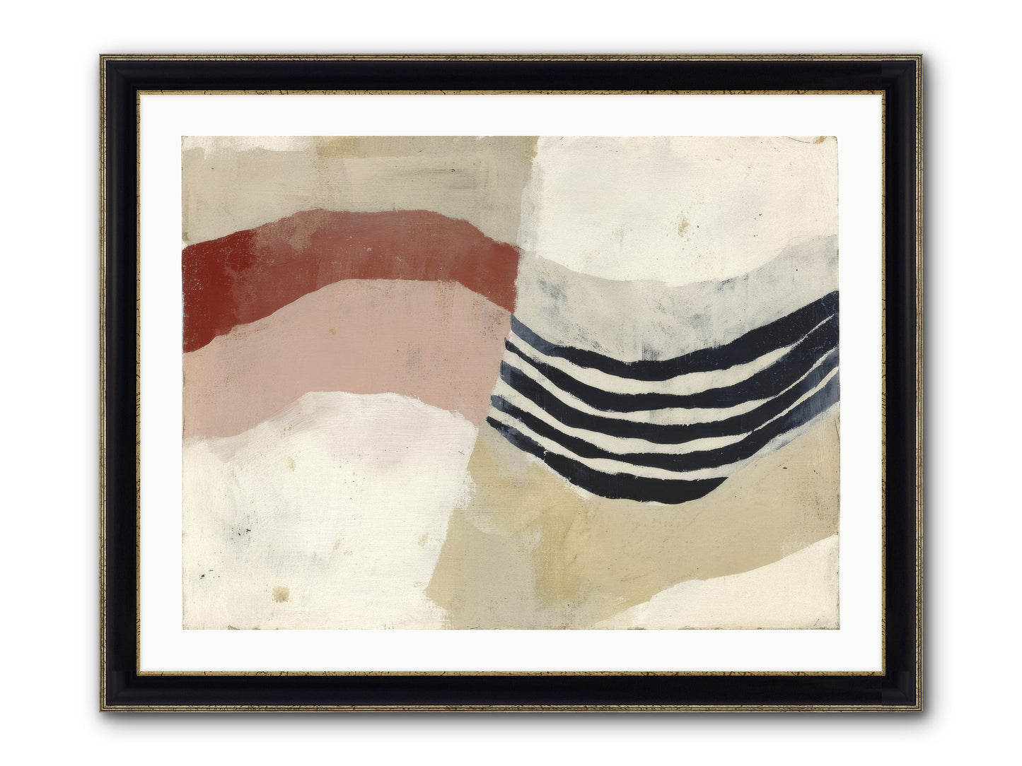 Haloed Framed Print - Black & Gold 32x24
