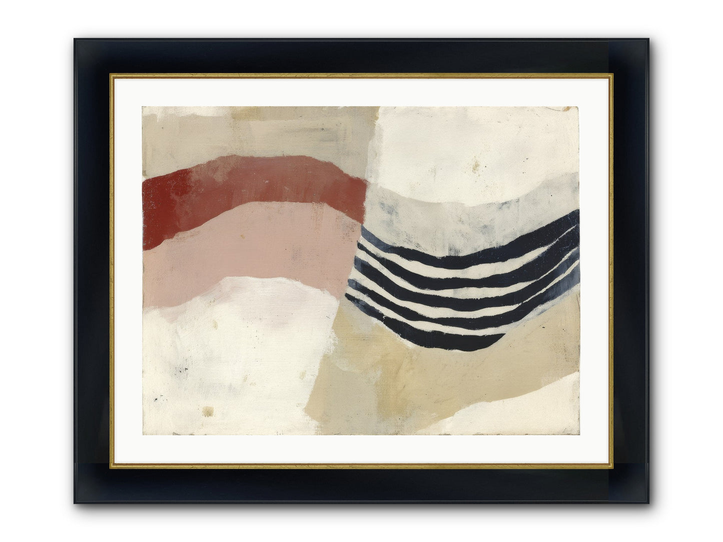 Haloed Framed Print - Wide Black w/Gold 32x24