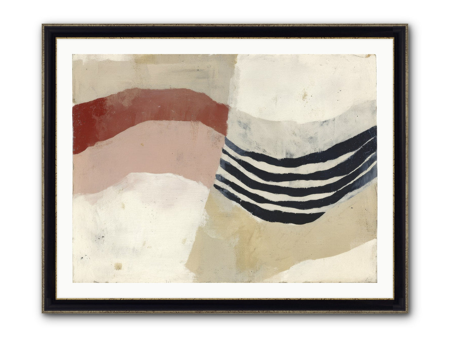Haloed Framed Print - Black & Gold 40x30