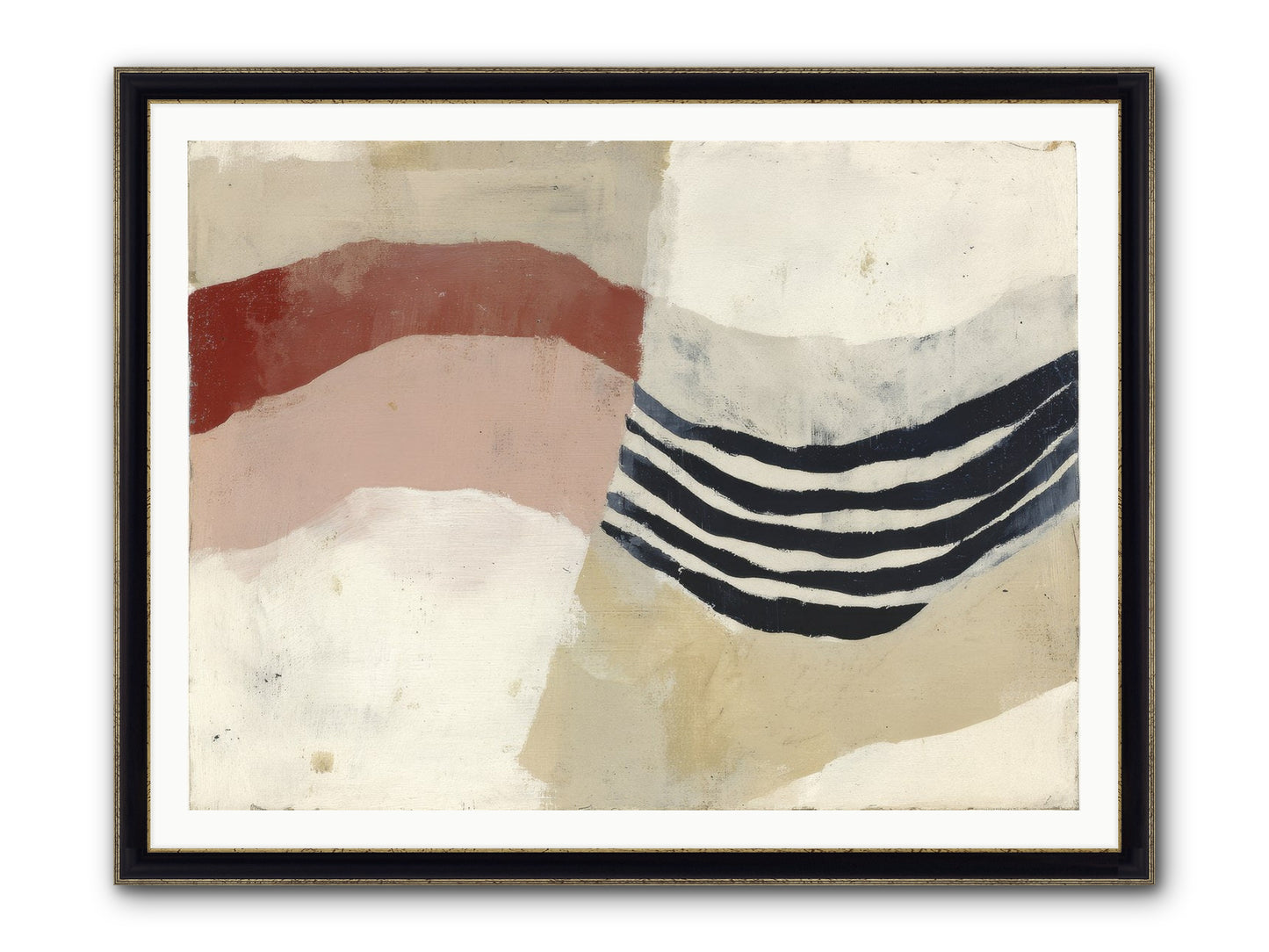 Haloed Framed Print - Black & Gold 48x36