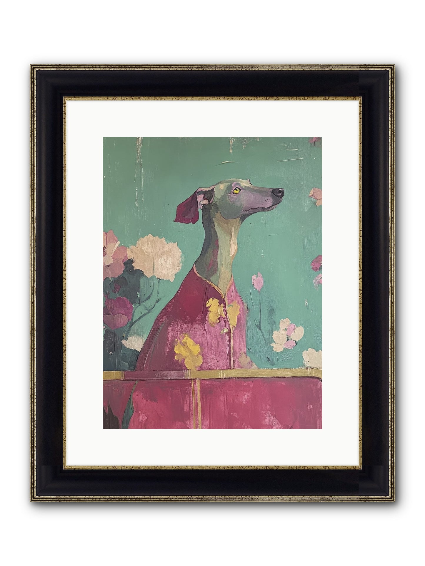 Happiness Incarnate Framed Print - Black & Gold 12x16