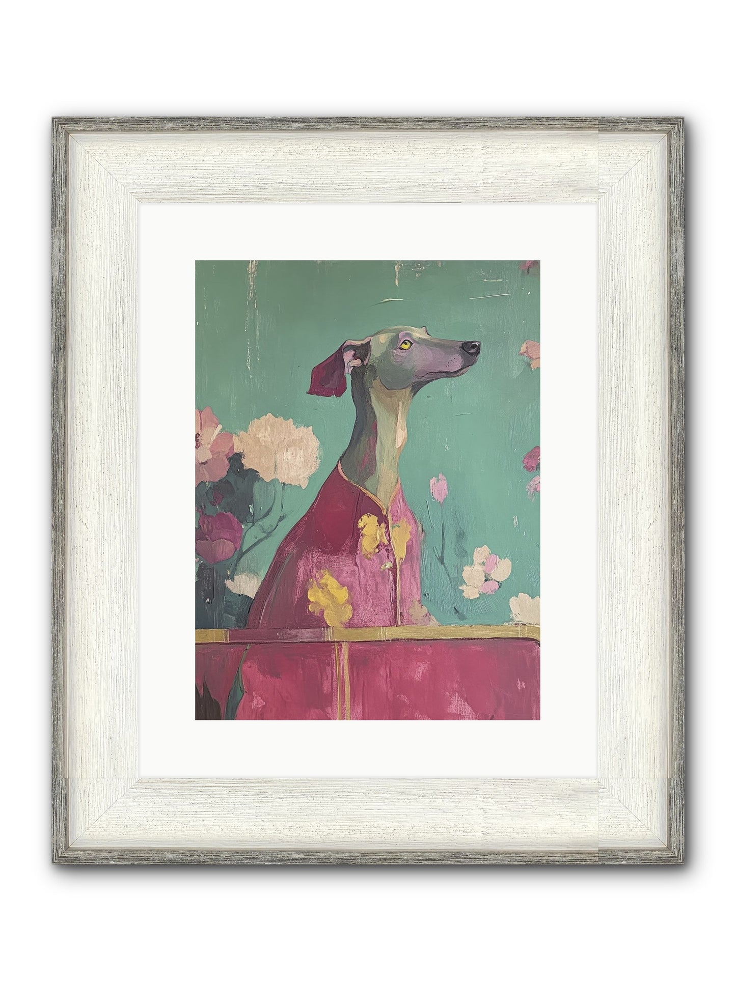 Happiness Incarnate Framed Print - Driftwood White 12x16