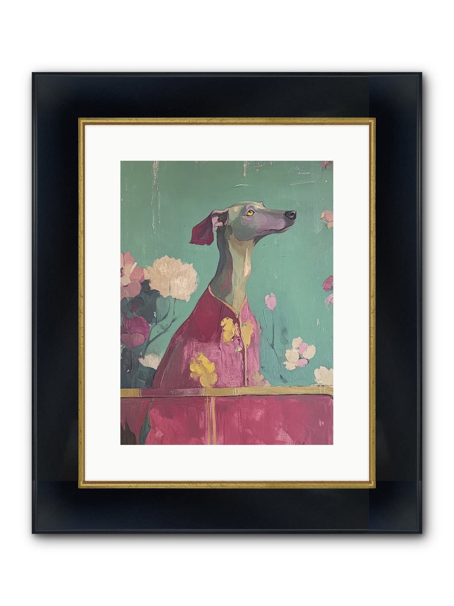 Happiness Incarnate Framed Print - Wide Black w/Gold 12x16