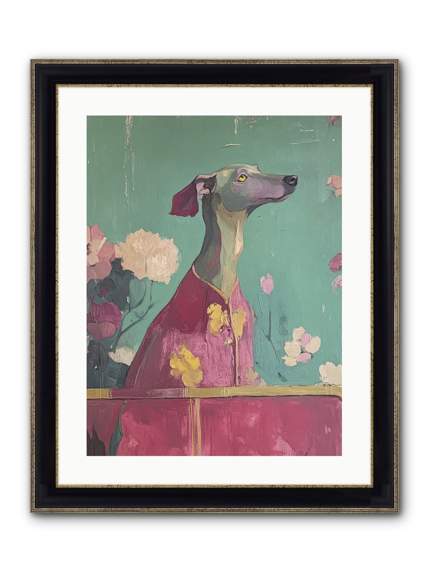 Happiness Incarnate Framed Print - Black & Gold 18x24