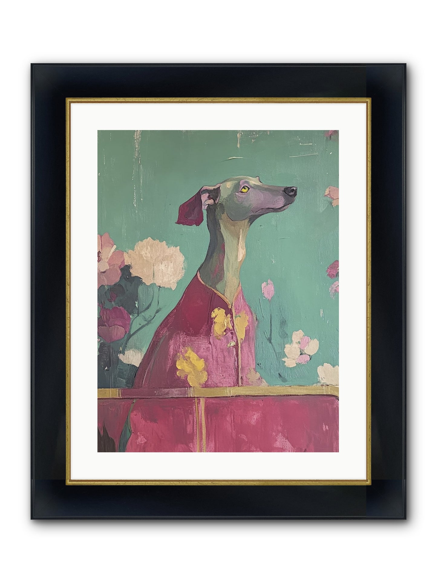 Happiness Incarnate Framed Print - Wide Black w/Gold 18x24