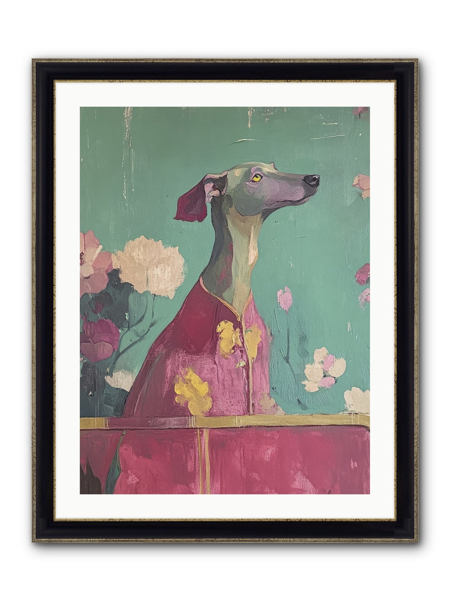 Happiness Incarnate Framed Print - Black & Gold 24x32