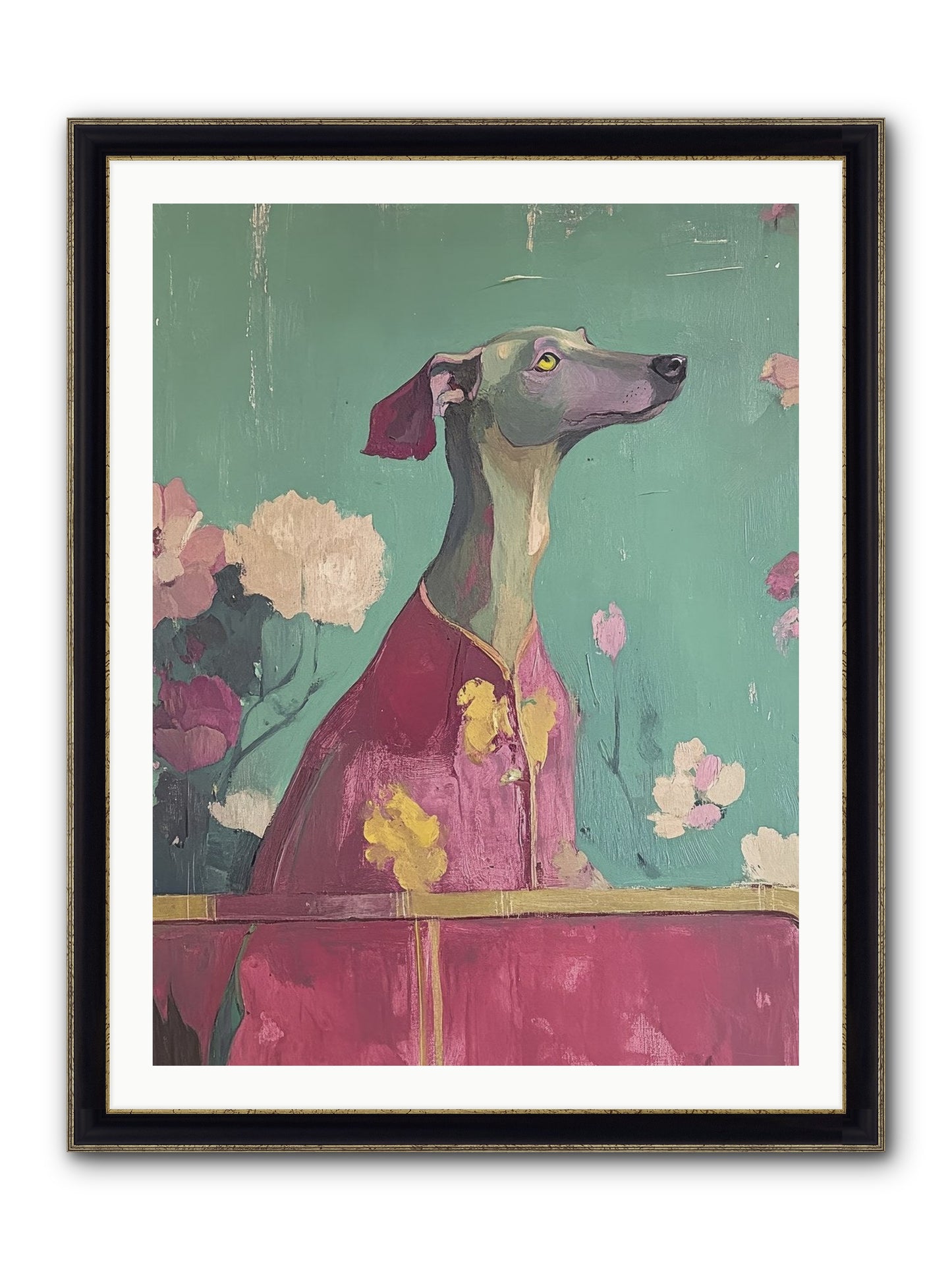Happiness Incarnate Framed Print - Black & Gold 30x40