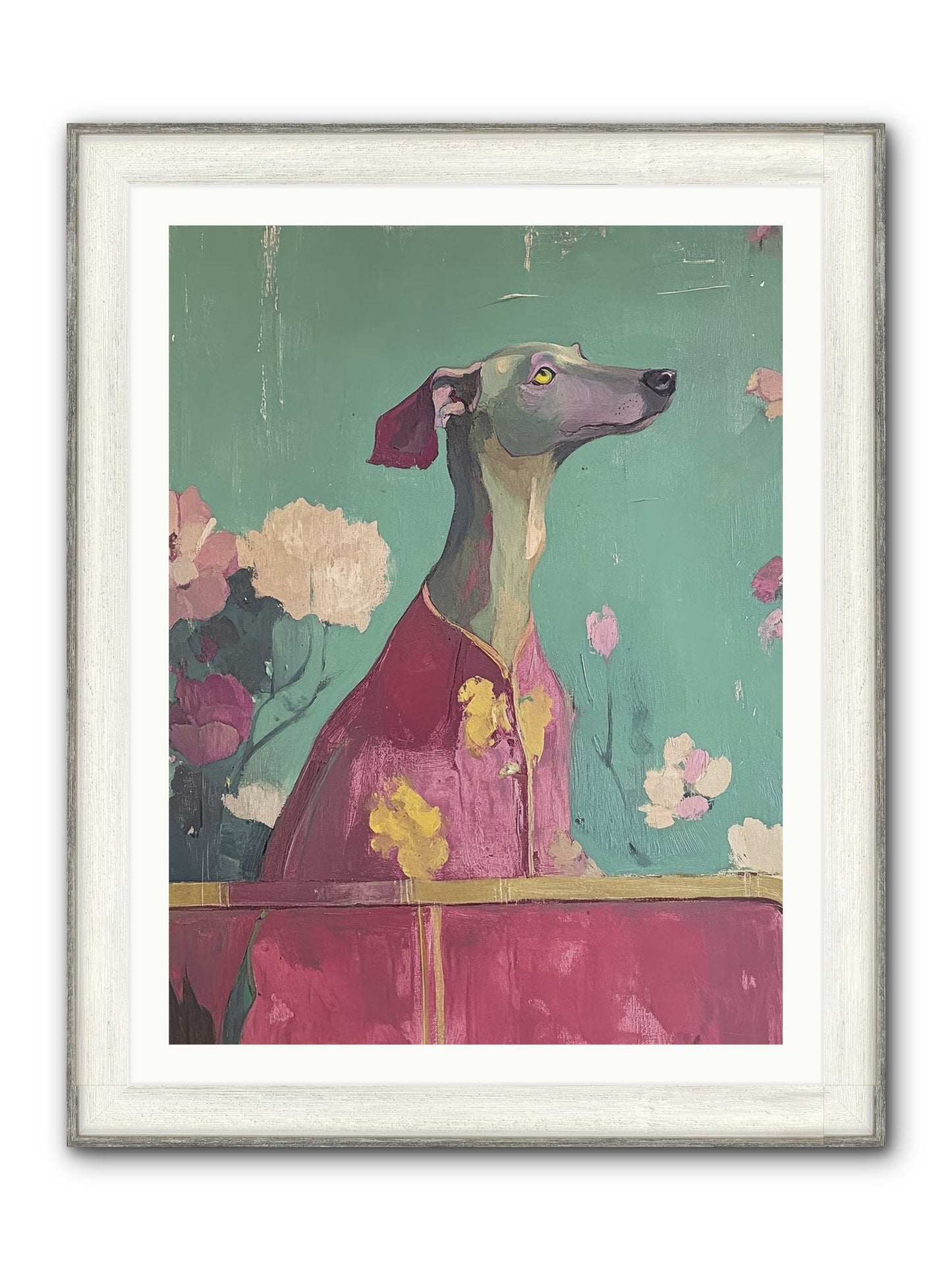 Happiness Incarnate Framed Print - Driftwood White 30x40