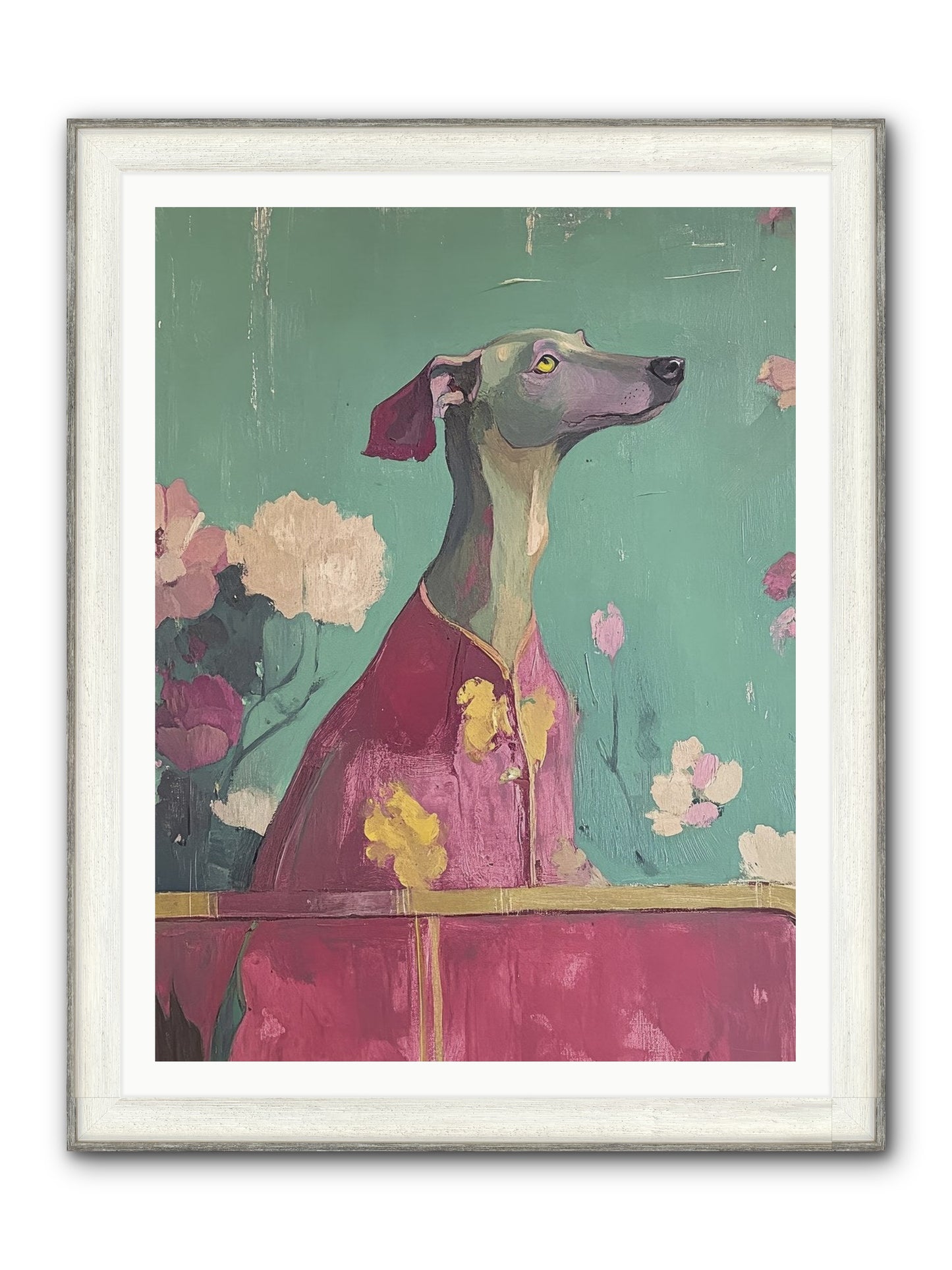 Happiness Incarnate Framed Print - Driftwood White 36x48