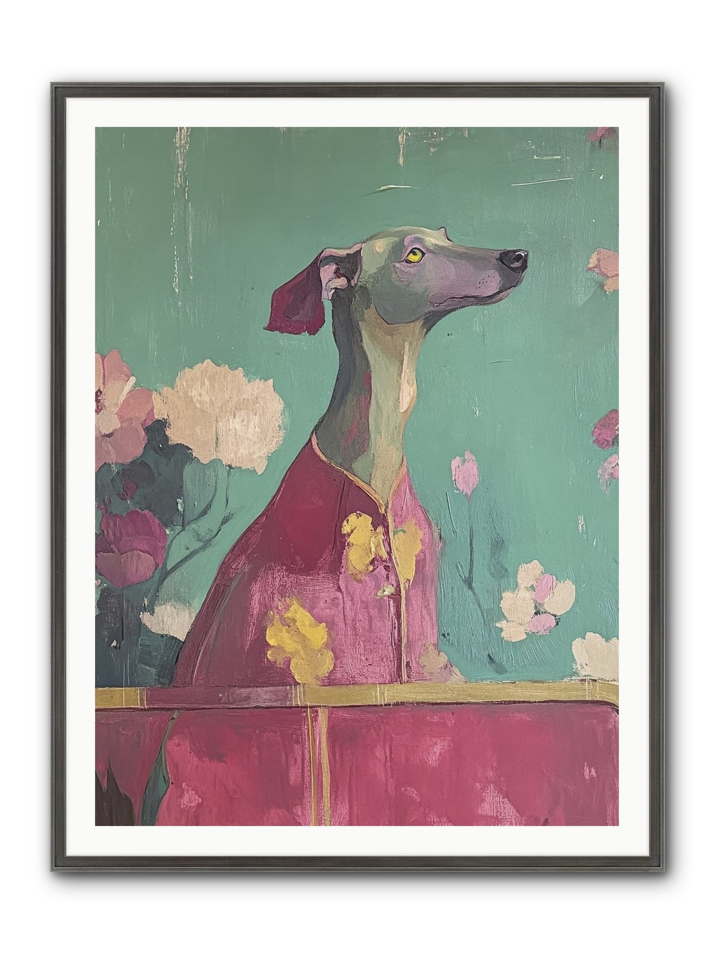 Happiness Incarnate Framed Print - Slimwoods Black/Silver 36x48