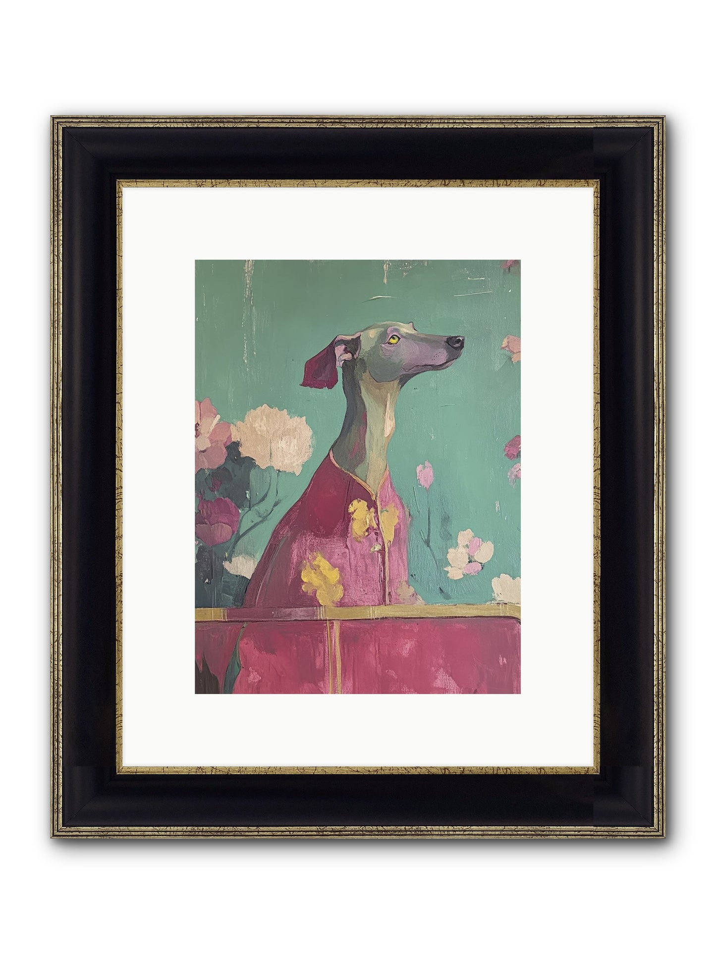 Happiness Incarnate Framed Print - Black & Gold 9x12