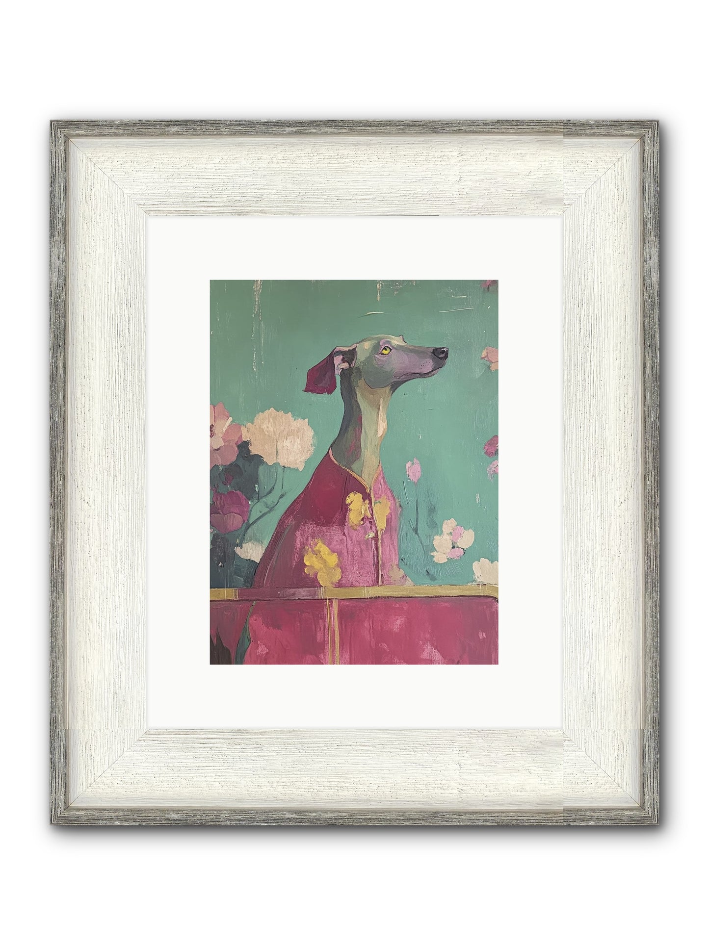 Happiness Incarnate Framed Print - Driftwood White 9x12