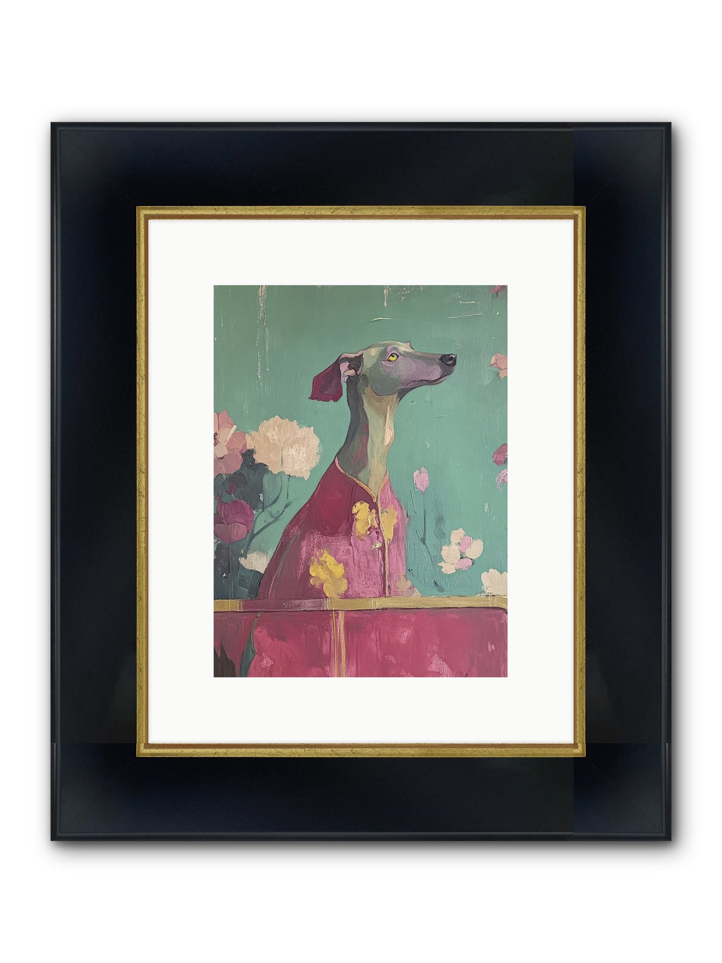 Happiness Incarnate Framed Print - Wide Black w/Gold 9x12