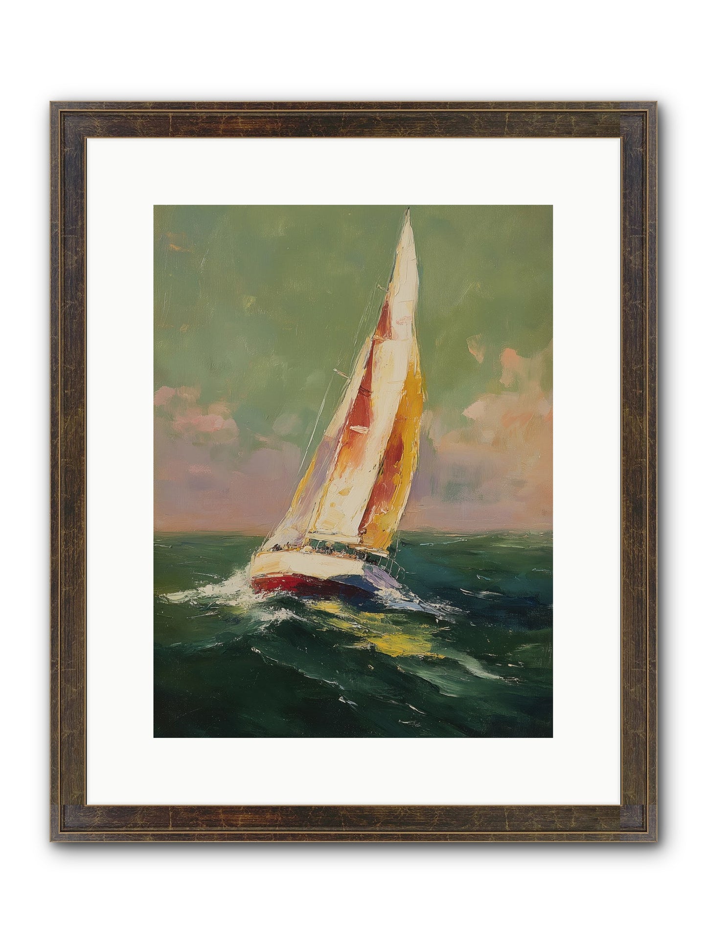 Happiness Pursued Framed Print - Slimwoods Black/Gold 12x16