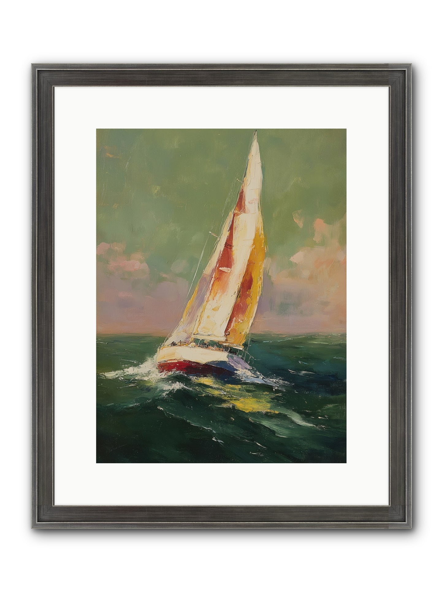 Happiness Pursued Framed Print - Slimwoods Black/Silver 12x16