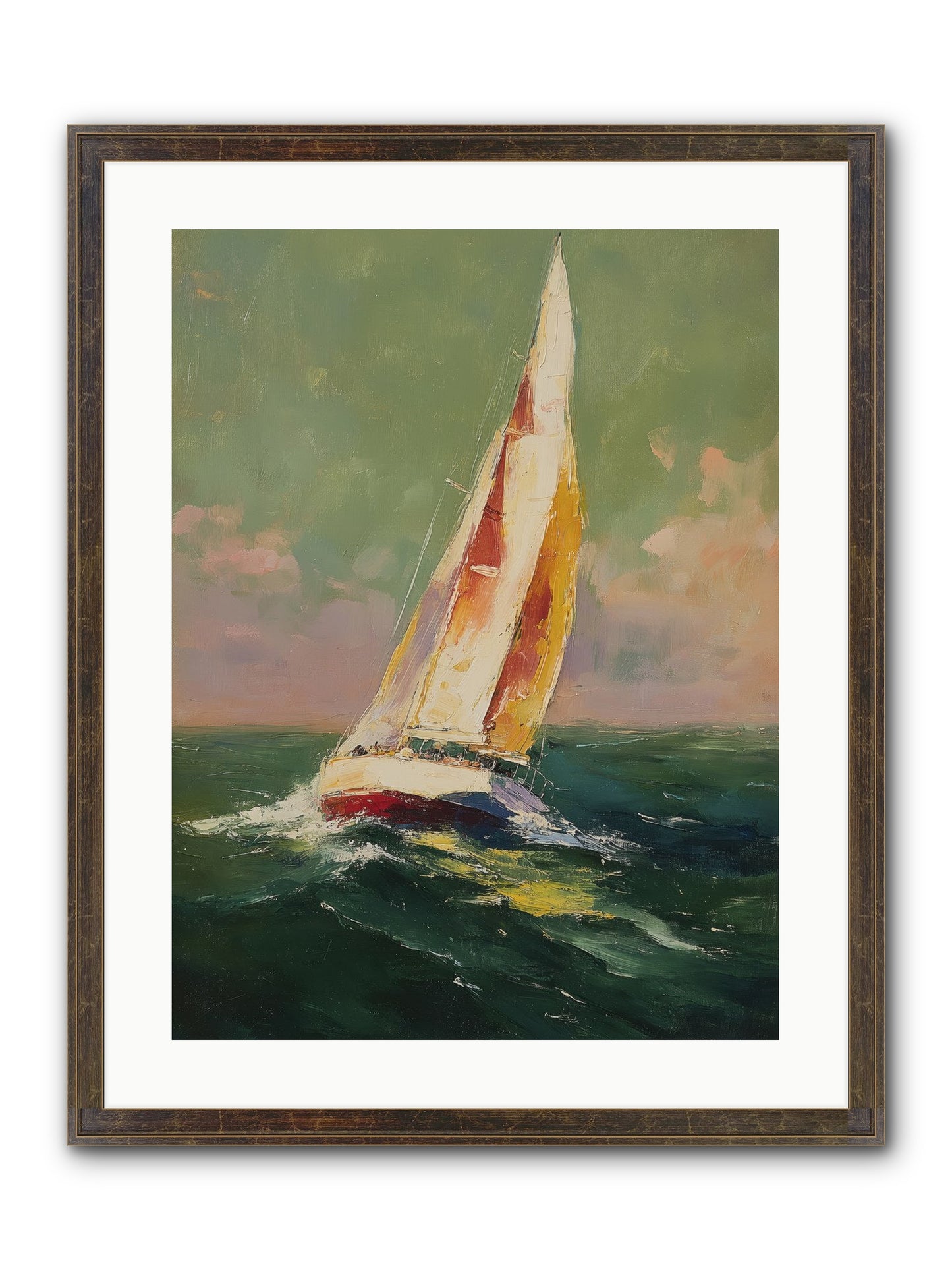 Happiness Pursued Framed Print - Slimwoods Black/Gold 18x24