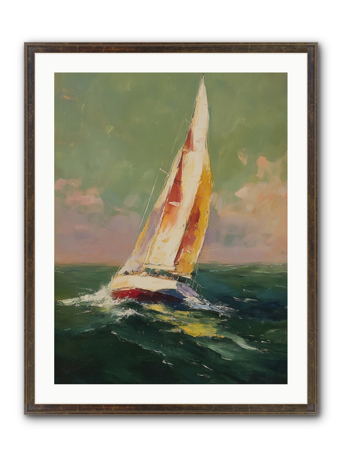 Happiness Pursued Framed Print - Slimwoods Black/Gold 24x32