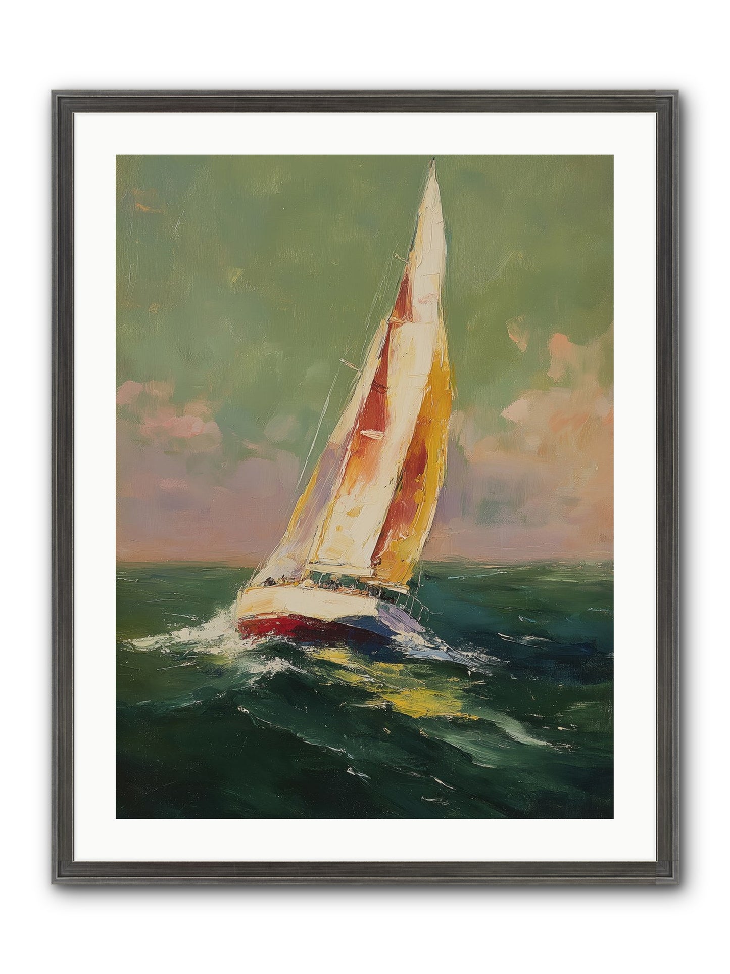 Happiness Pursued Framed Print - Slimwoods Black/Silver 24x32