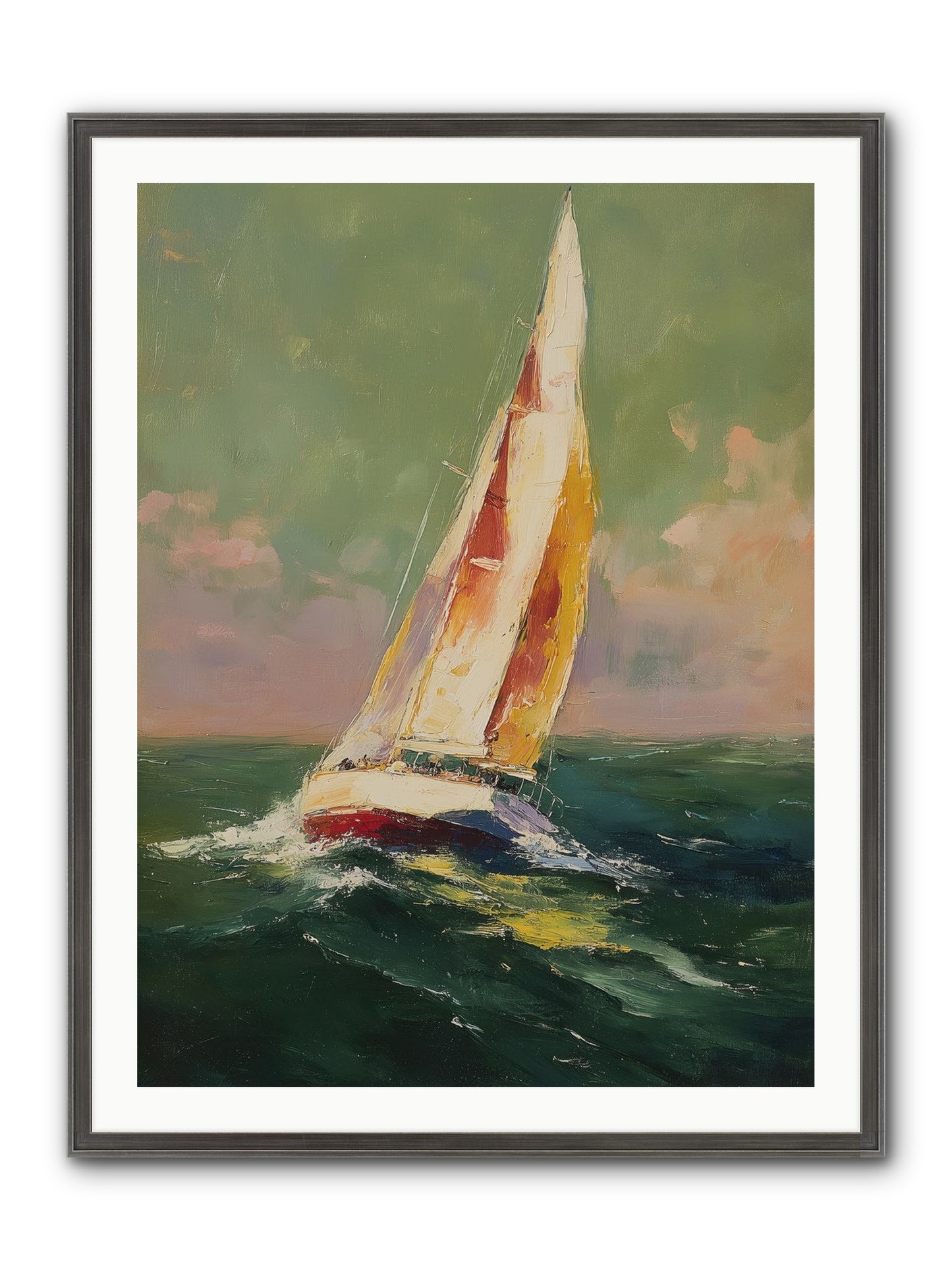 Happiness Pursued Framed Print - Slimwoods Black/Silver 30x40