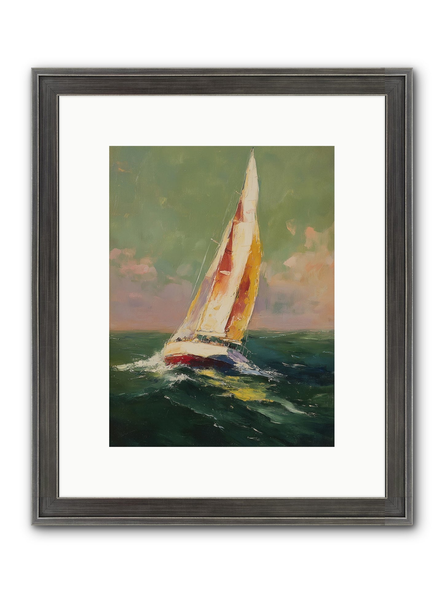 Happiness Pursued Framed Print - Slimwoods Black/Silver 9x12