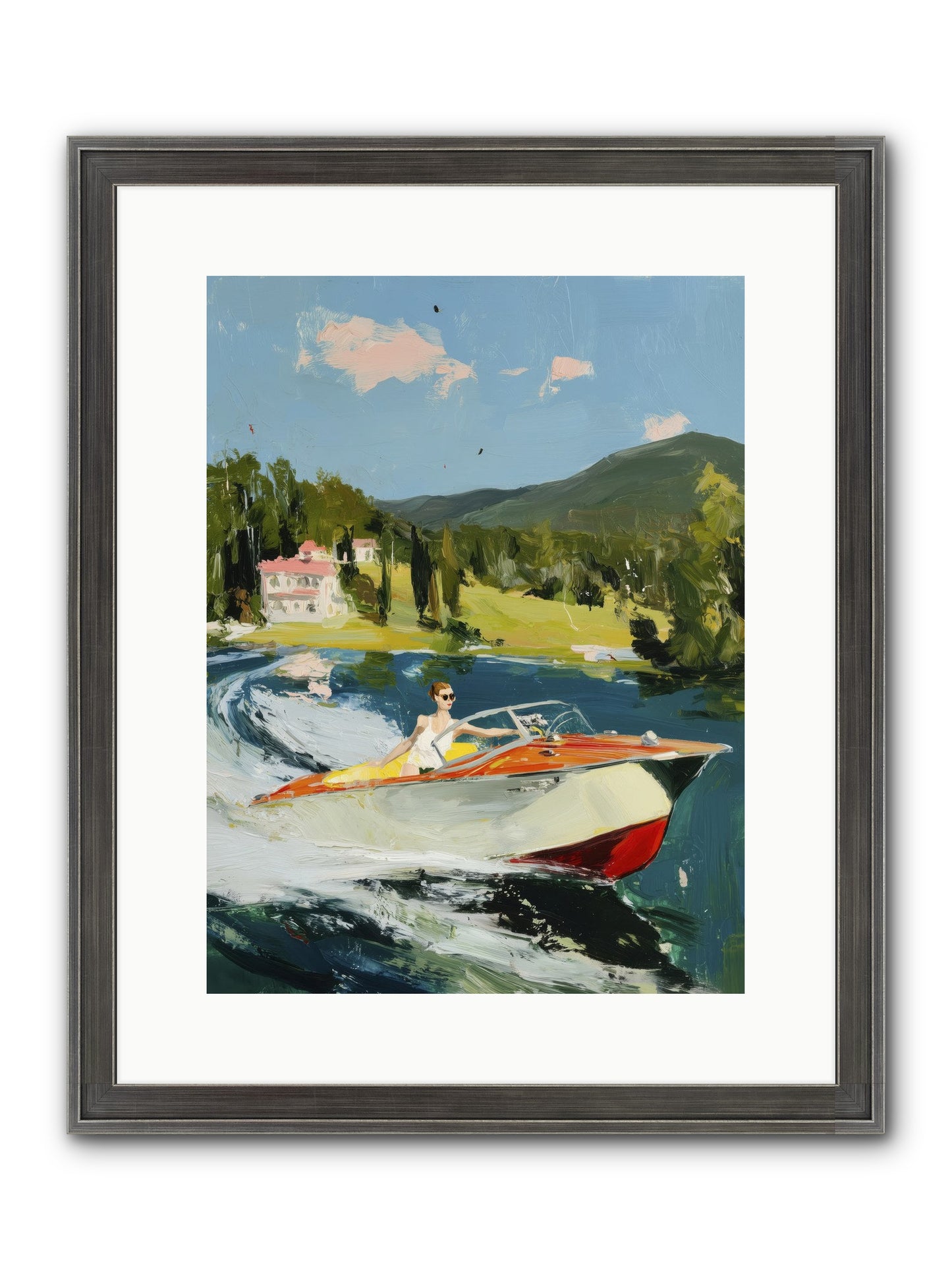 Happy Days Framed Print - Slimwoods Black/Silver 12x16