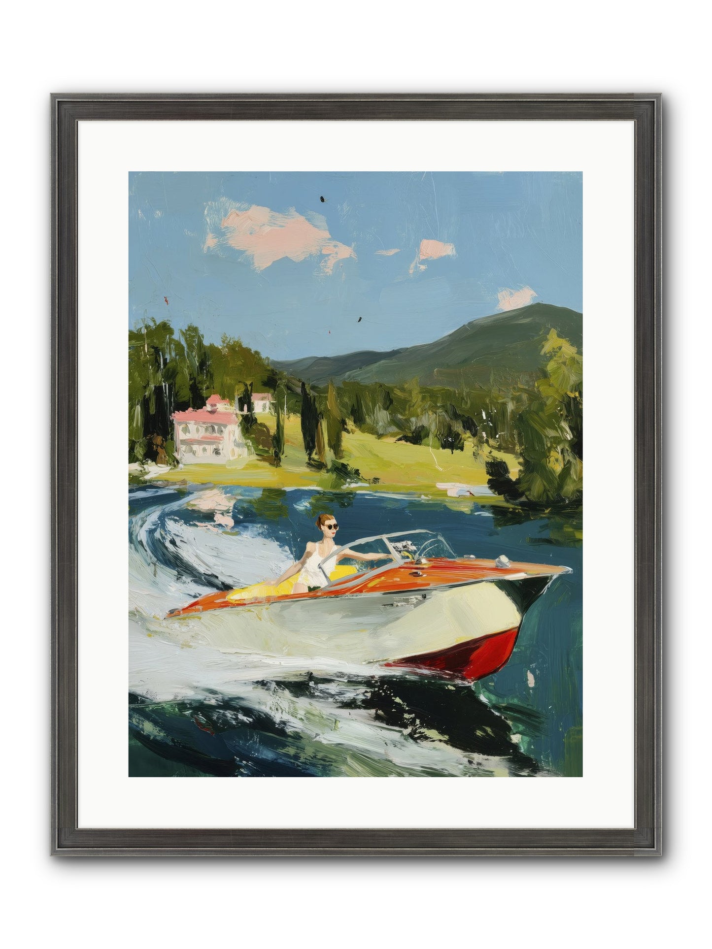 Happy Days Framed Print - Slimwoods Black/Silver 18x24