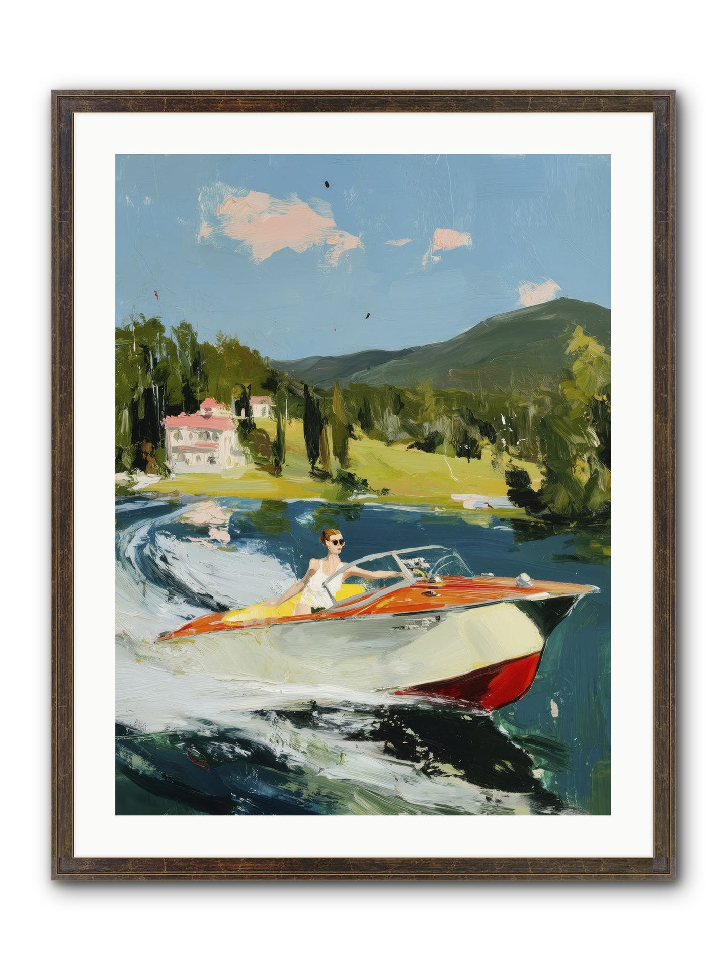 Happy Days Framed Print - Slimwoods Black/Gold 24x32