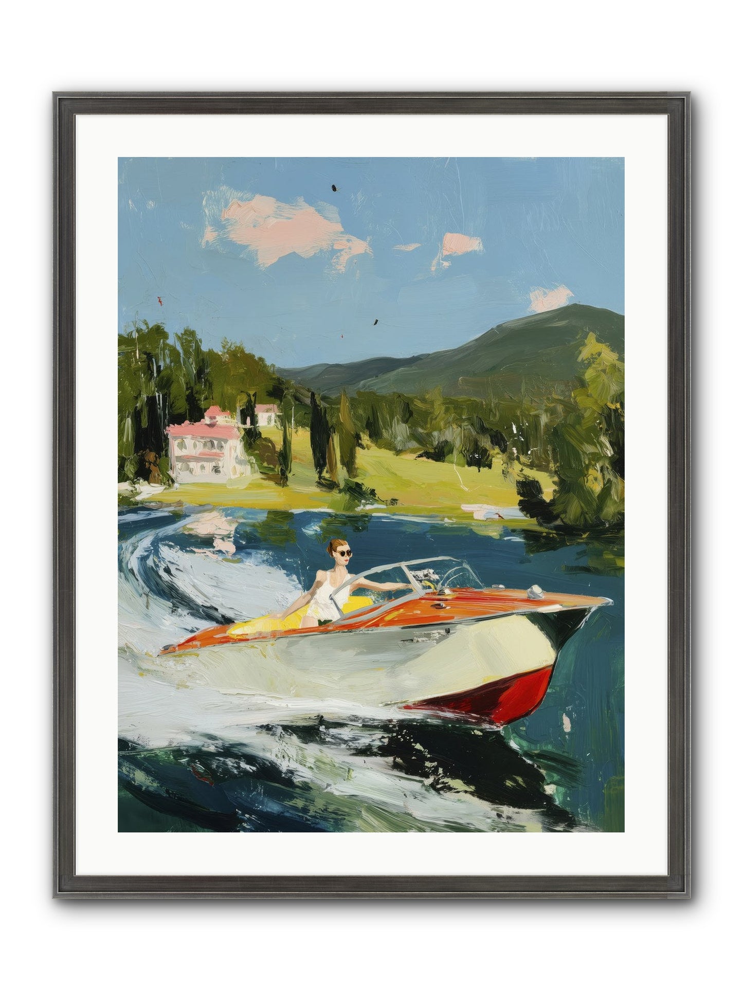 Happy Days Framed Print - Slimwoods Black/Silver 24x32