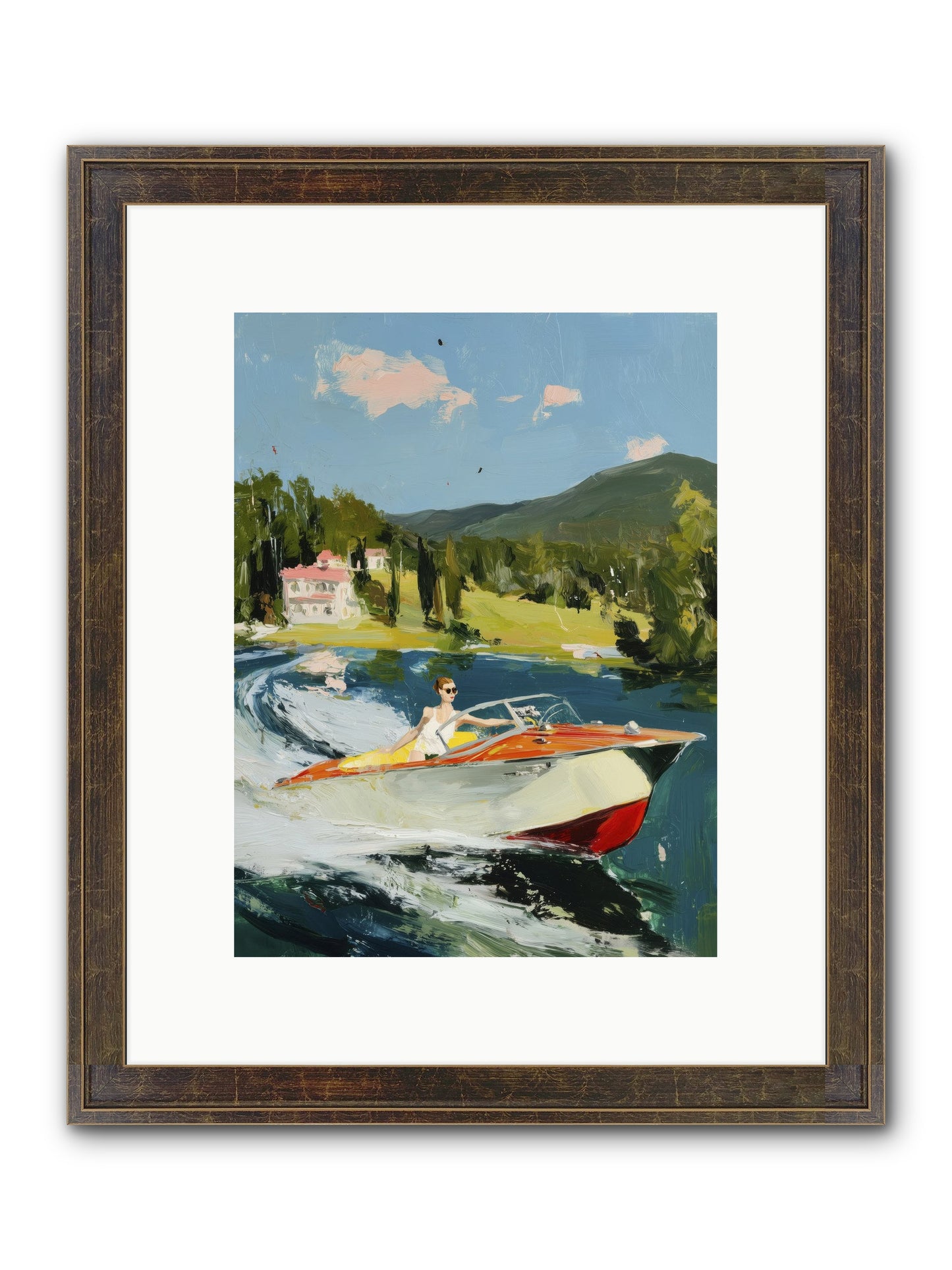 Happy Days Framed Print - Slimwoods Black/Gold 9x12