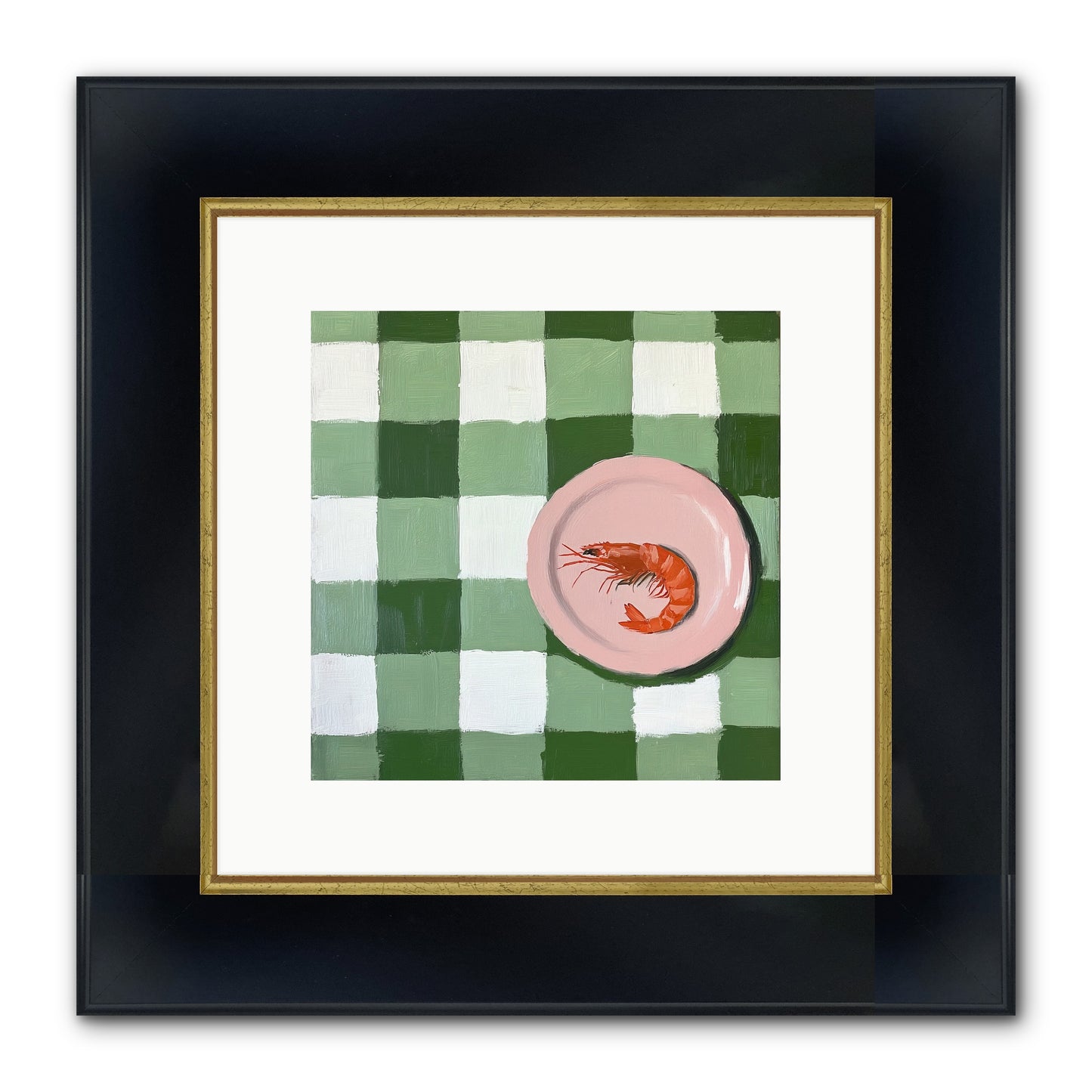 Harbor Prize Framed Print - Wide Black w/Gold 10x10