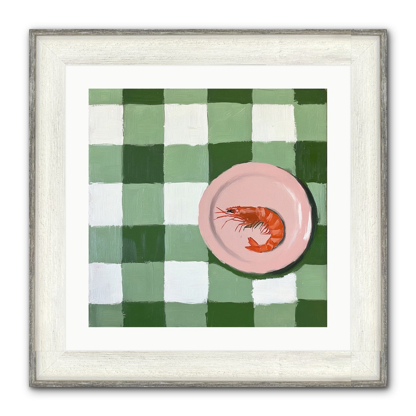 Harbor Prize Framed Print - Driftwood White 20x20