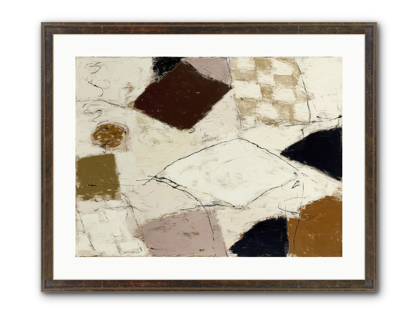 Harbored Framed Print - Slimwoods Black/Gold 24x18