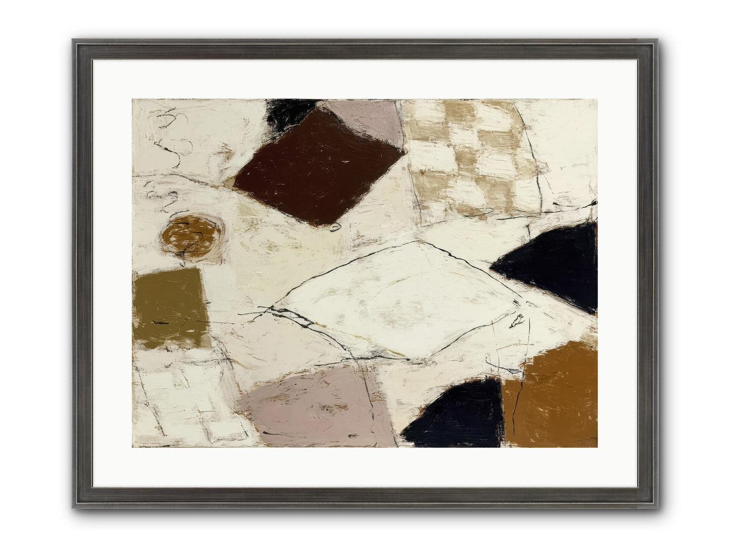 Harbored Framed Print - Slimwoods Black/Silver 24x18