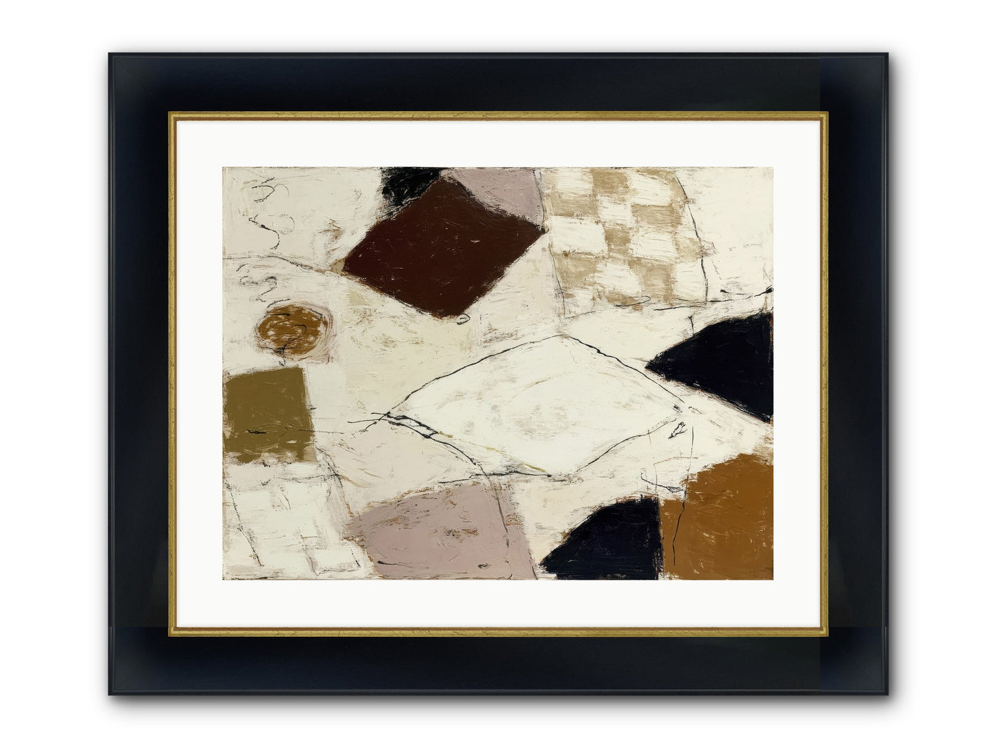 Harbored Framed Print - Wide Black w/Gold 24x18