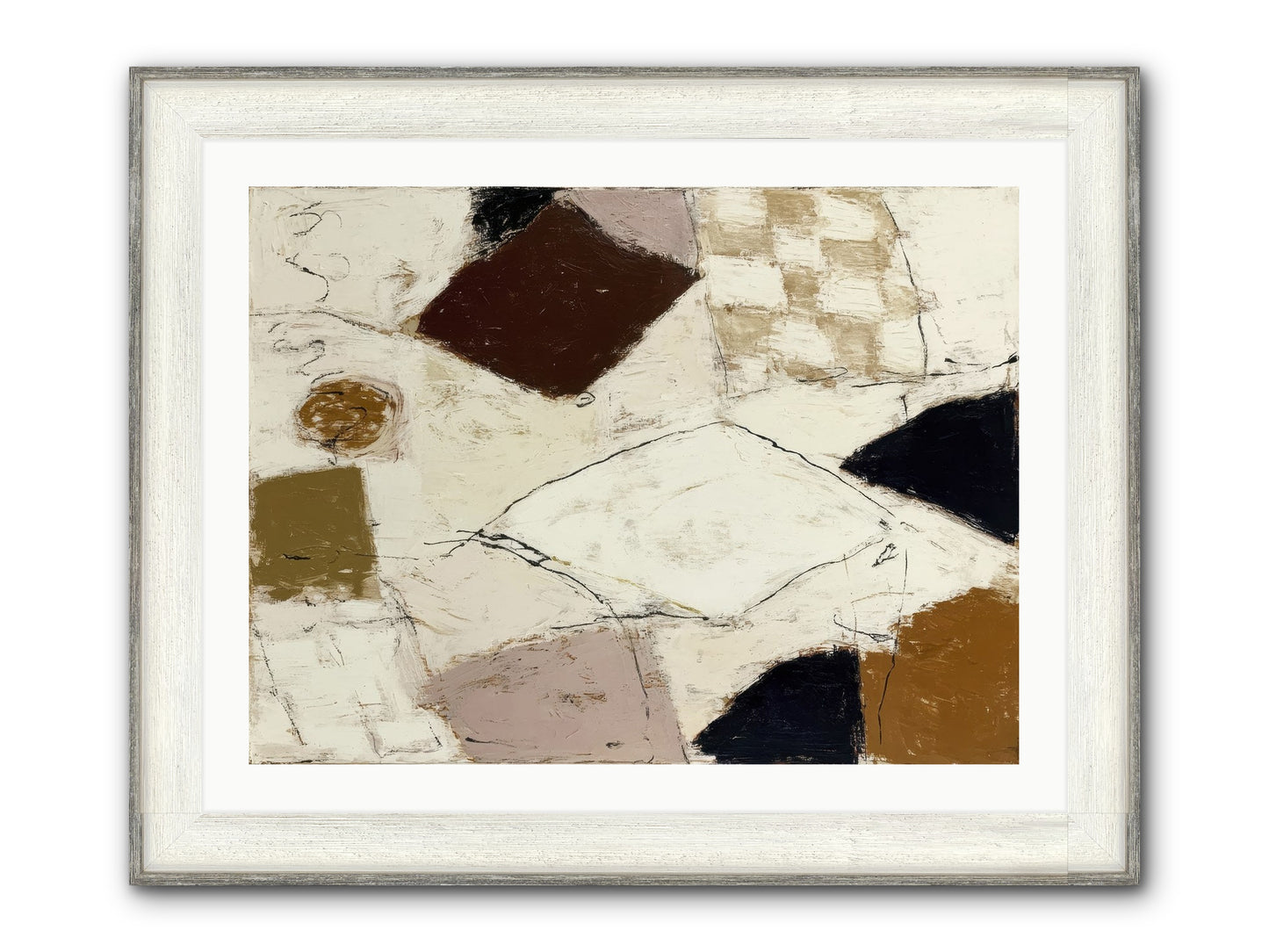 Harbored Framed Print - Driftwood White 32x24