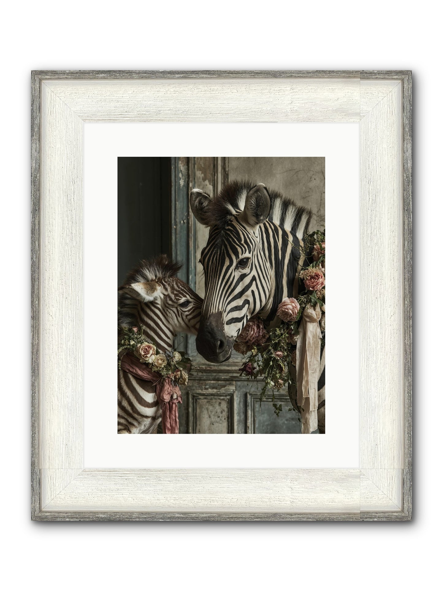 Hariette Framed Print - Driftwood White 12x16
