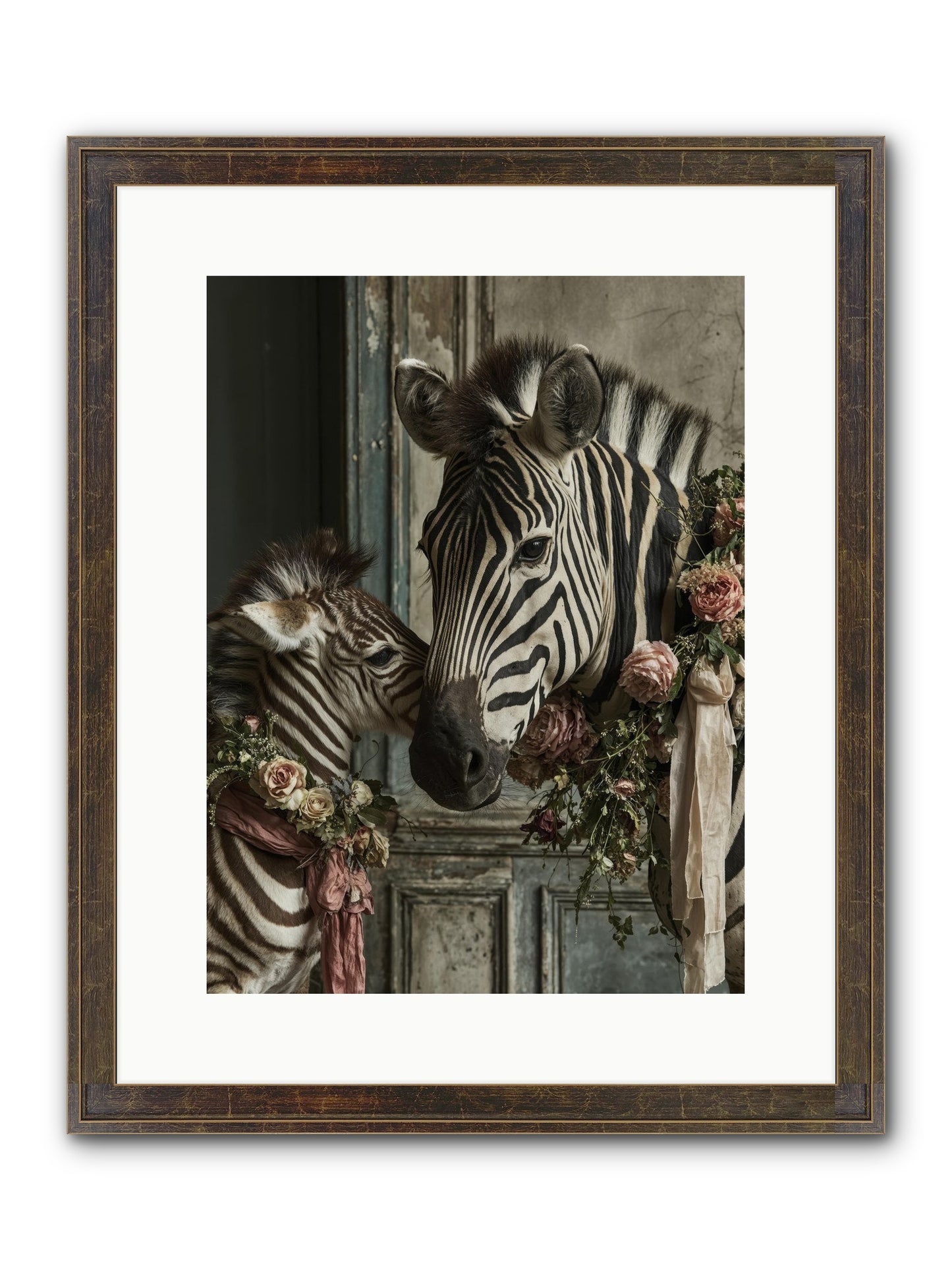Hariette Framed Print - Slimwoods Black/Gold 12x16
