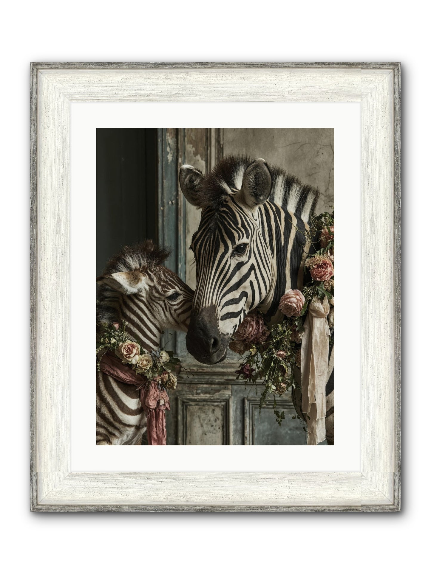 Hariette Framed Print - Driftwood White 18x24