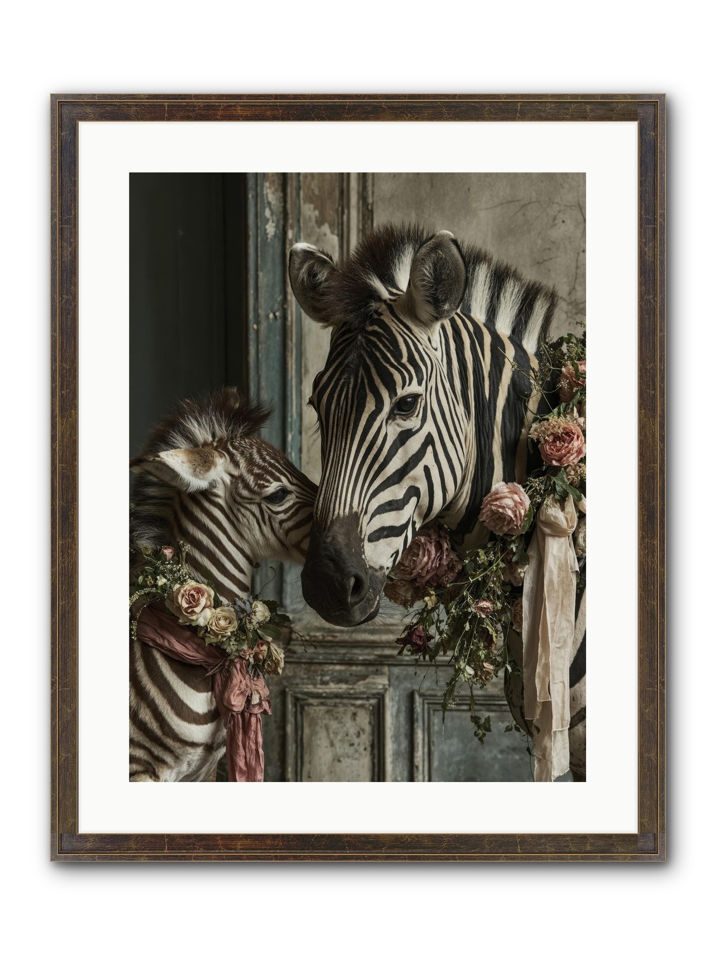 Hariette Framed Print - Slimwoods Black/Gold 18x24