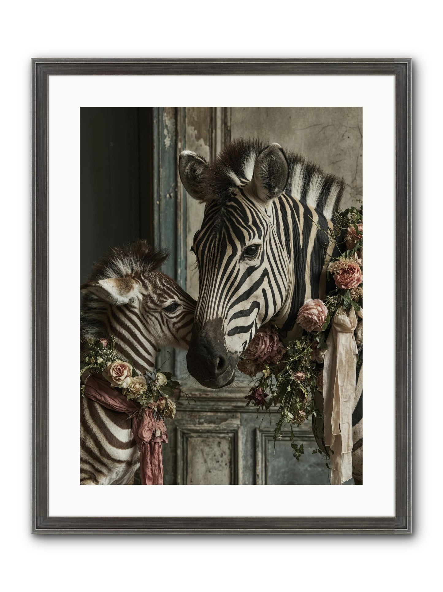 Hariette Framed Print - Slimwoods Black/Silver 18x24