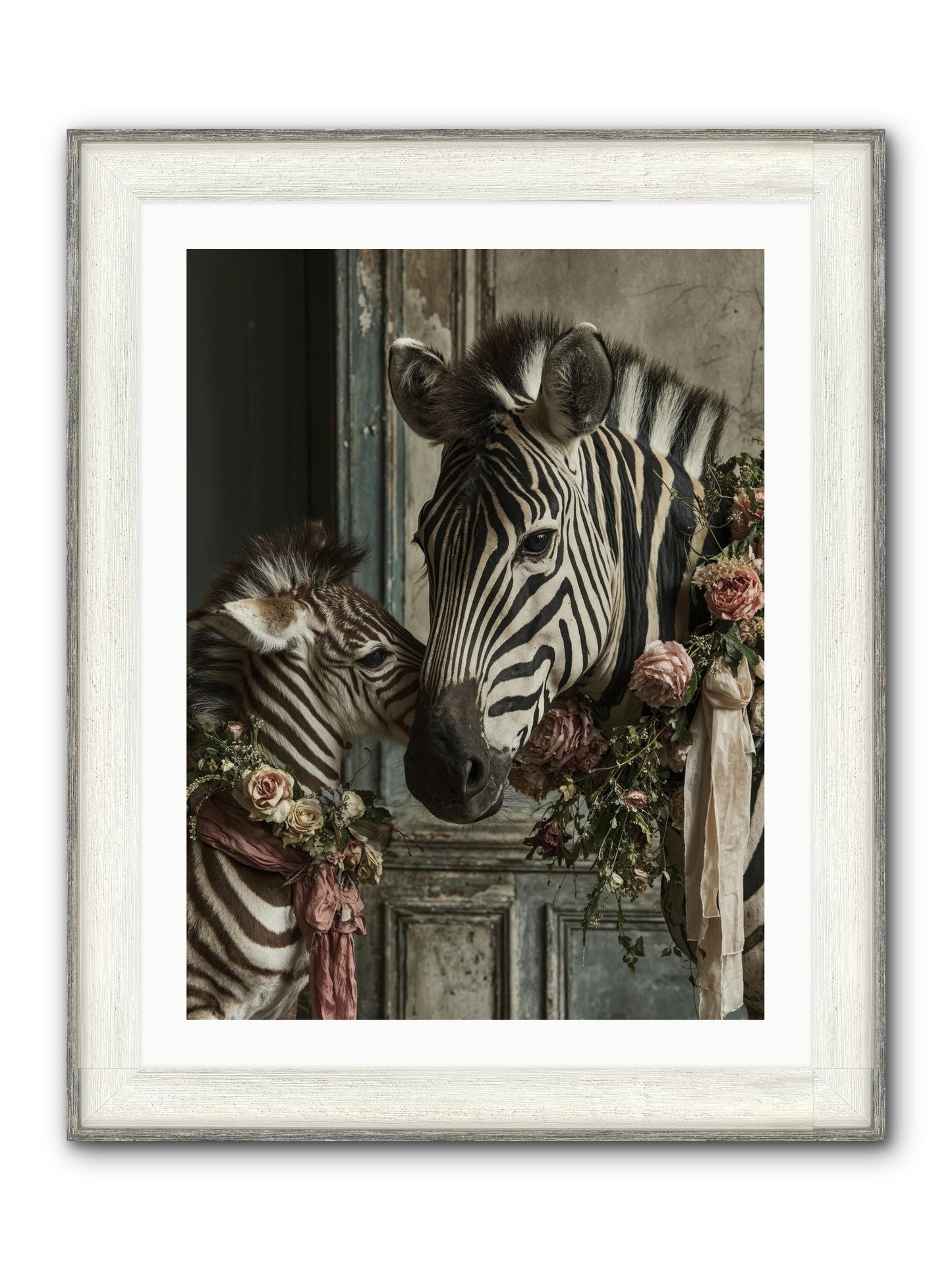 Hariette Framed Print - Driftwood White 24x32
